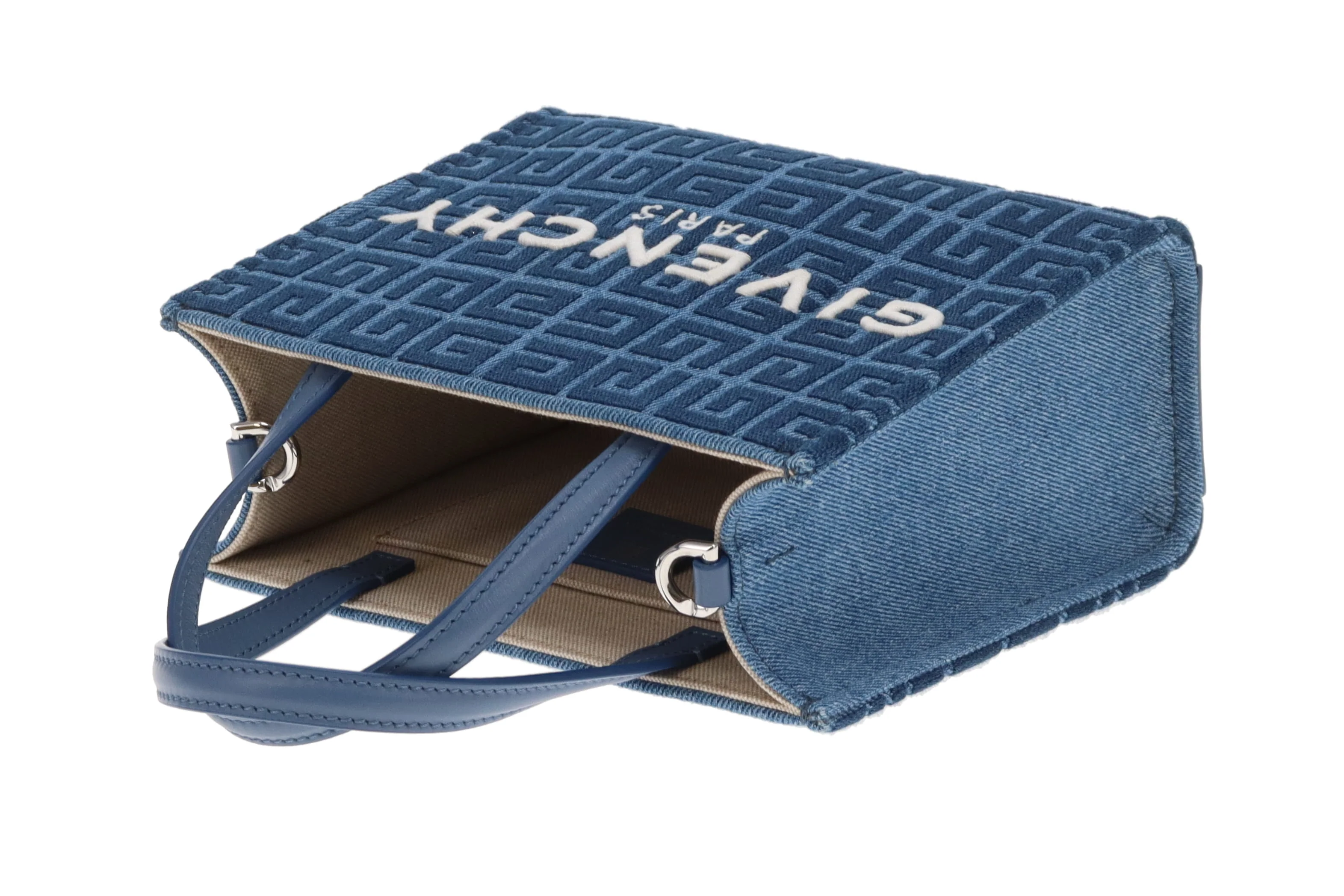 Givenchy G-Tote Mini Tote Bag Denim Blue - Image 13