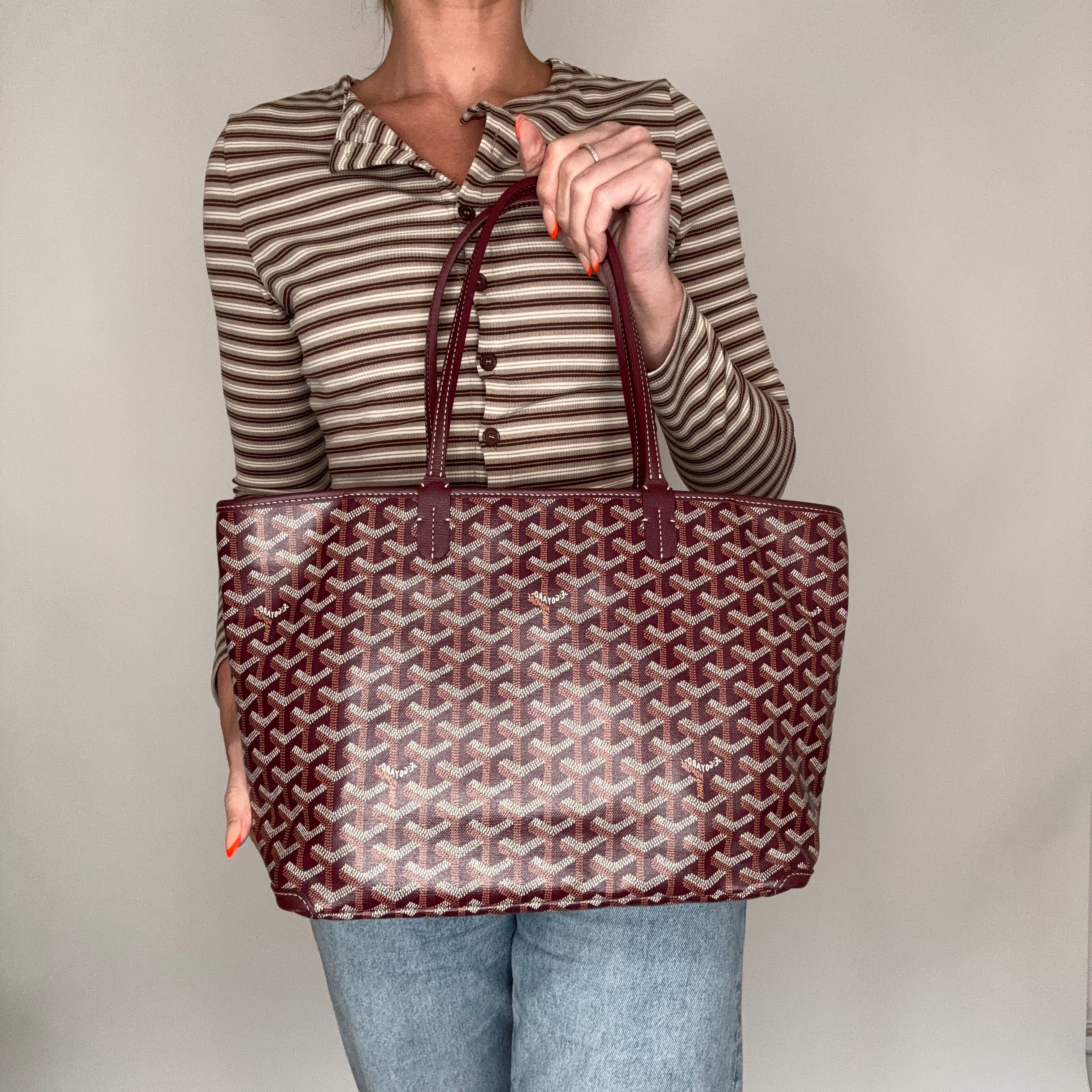 Goyard Artois PM Burgundy - Image 11