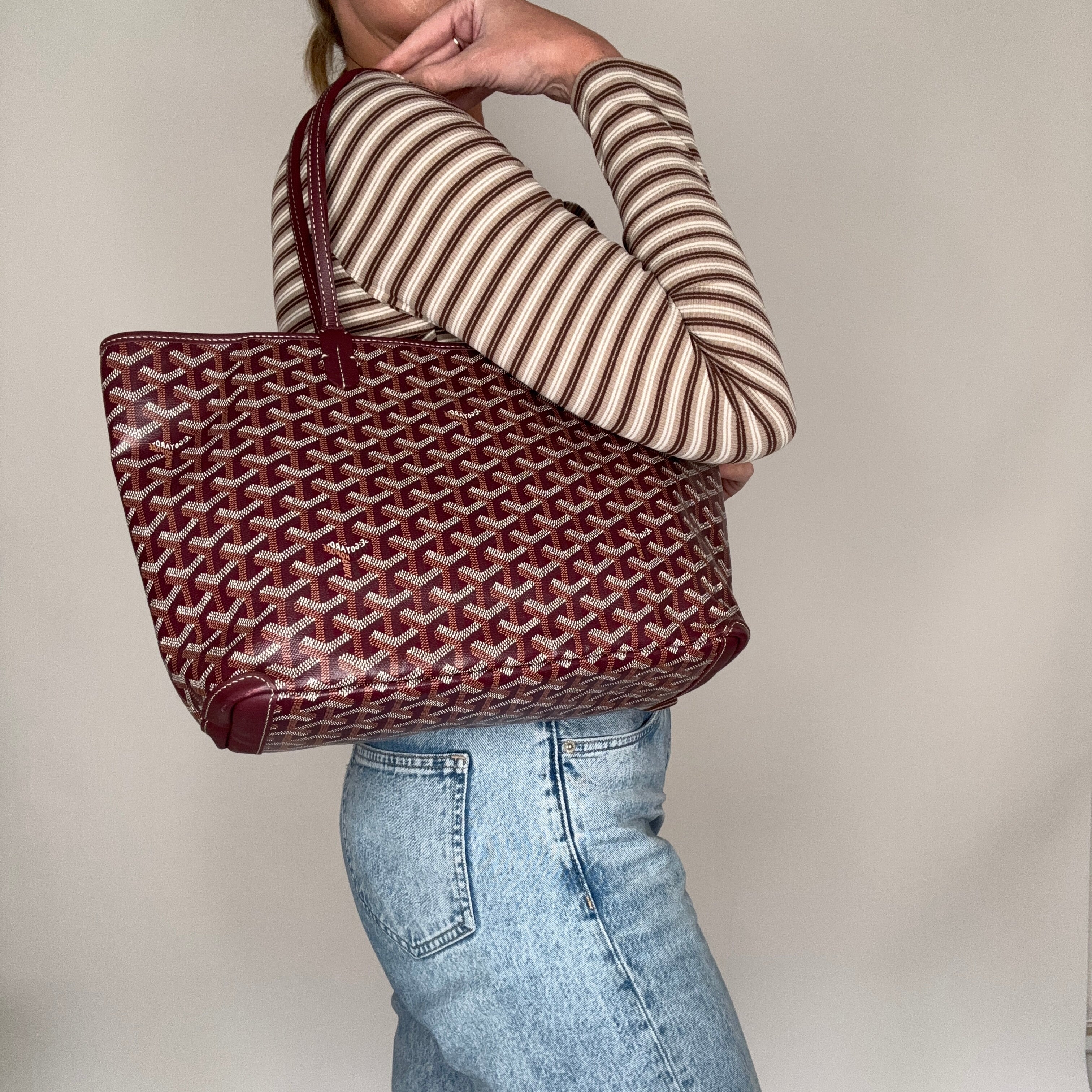 Goyard Artois PM Burgundy - Image 2