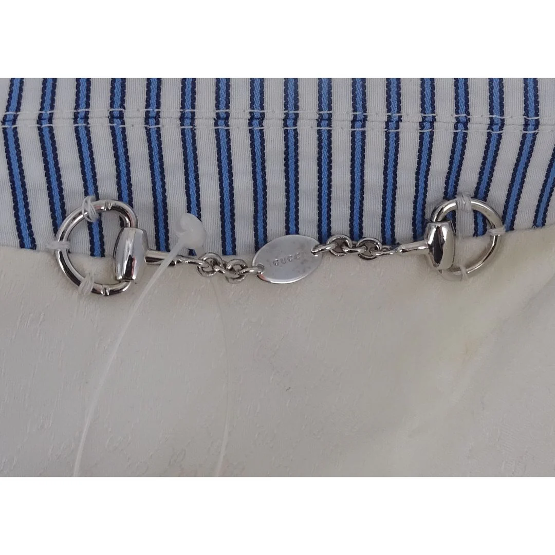 Gucci Blue Stripe Cotton Jacket - Image 7