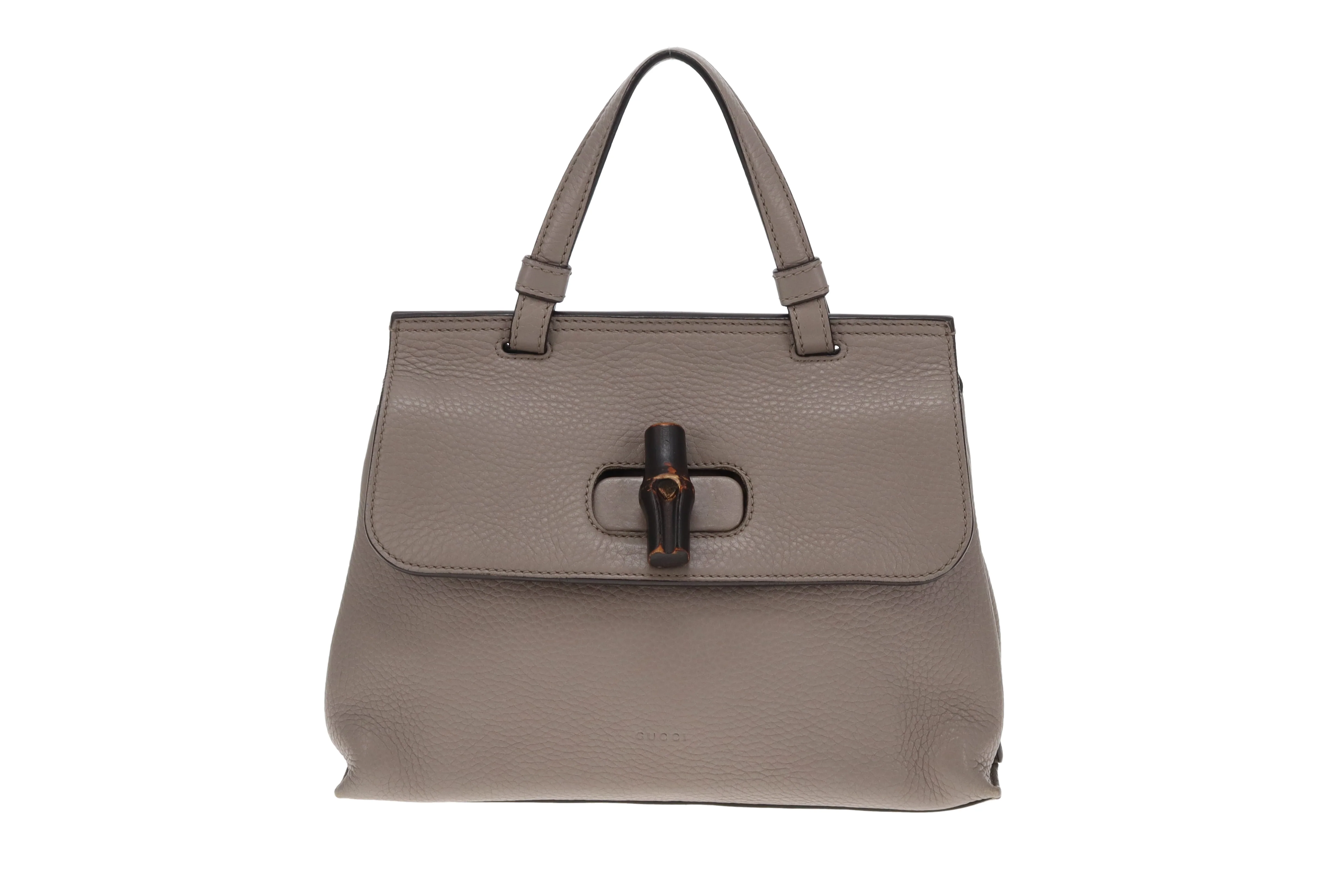 Gucci Daily Bamboo TH Shoulder Bag Grey