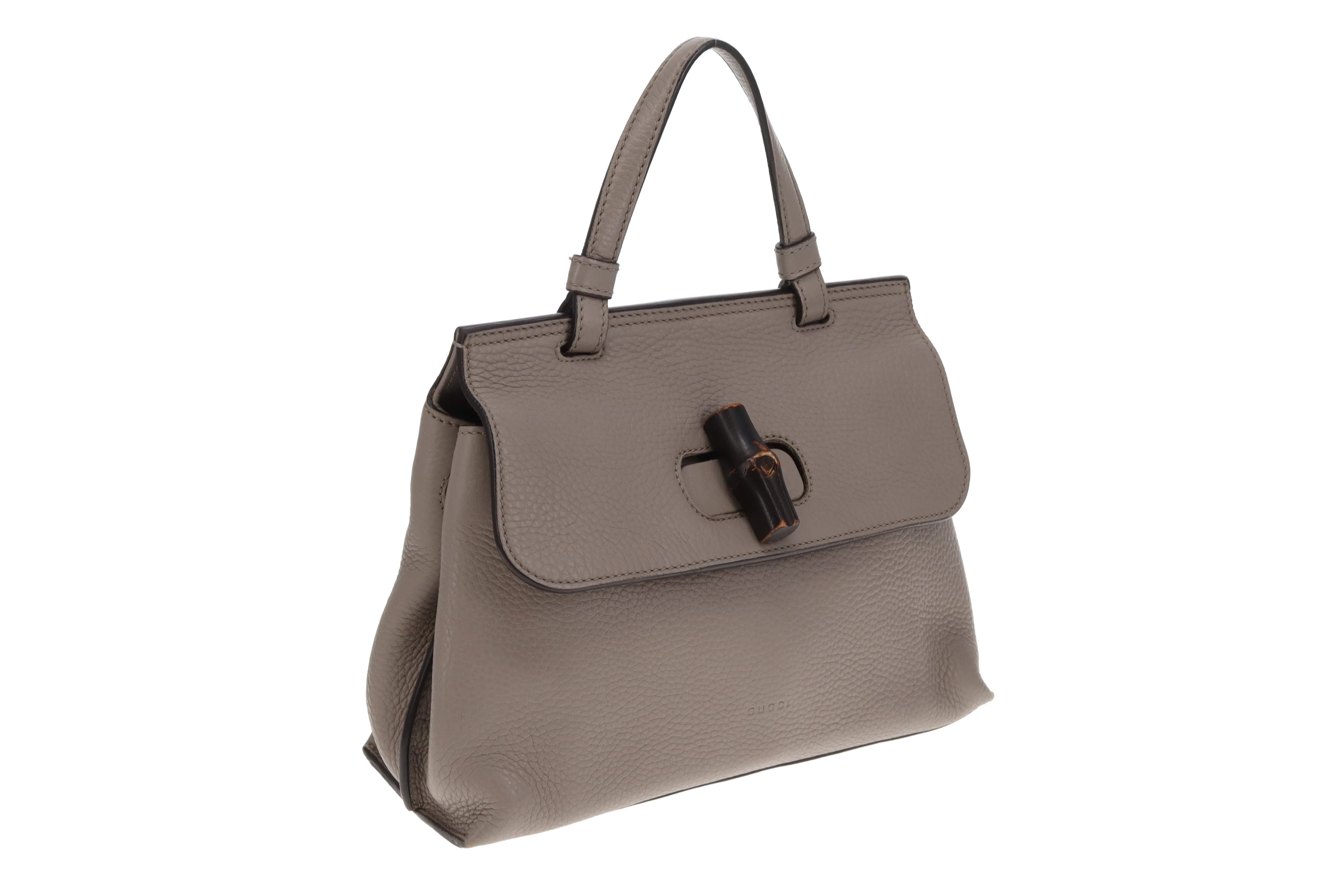 Gucci Daily Bamboo TH Shoulder Bag Grey - Image 4