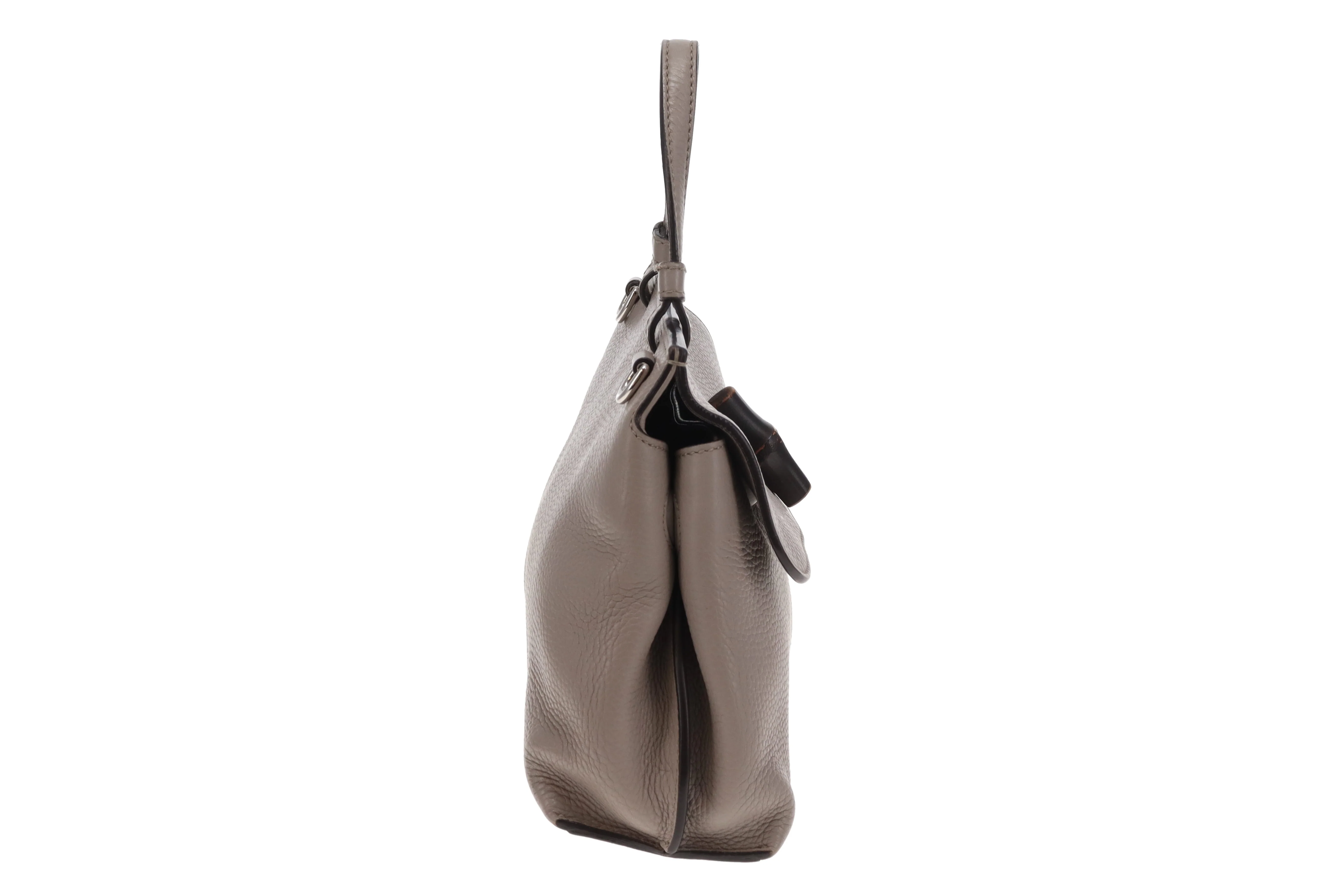 Gucci Daily Bamboo TH Shoulder Bag Grey - Image 6