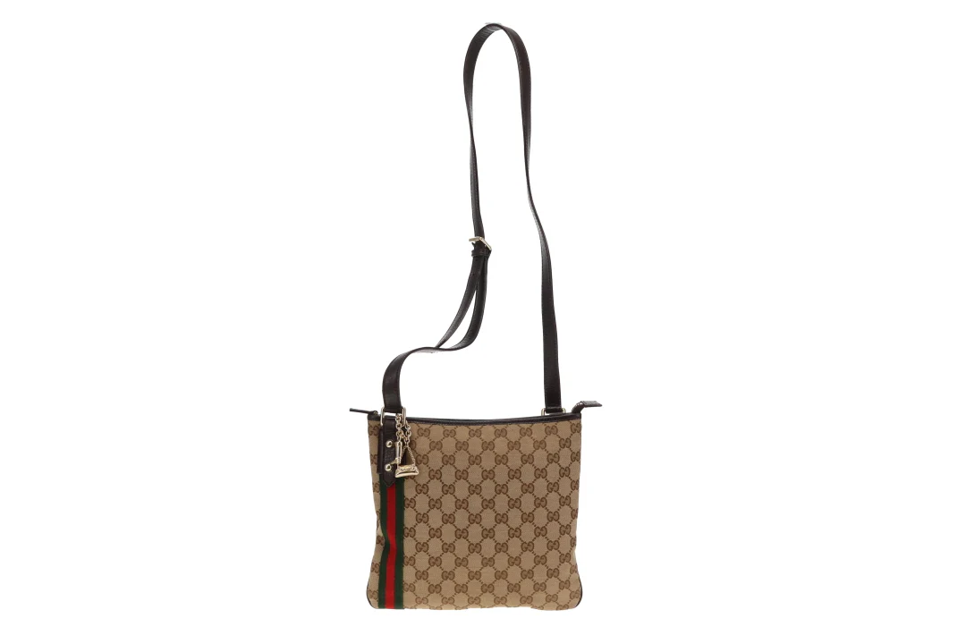 Gucci Jolicoeur GG Messenger Bag With Web Stripe - Image 3