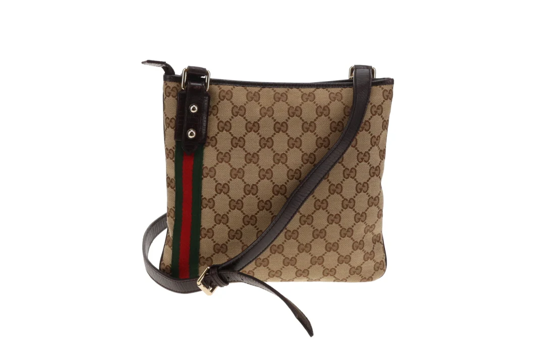 Gucci Jolicoeur GG Messenger Bag With Web Stripe - Image 4
