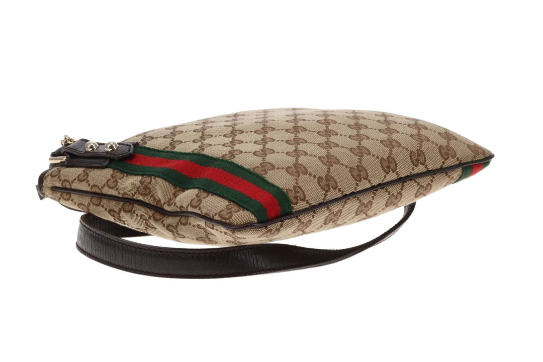 Gucci Jolicoeur GG Messenger Bag With Web Stripe - Image 6