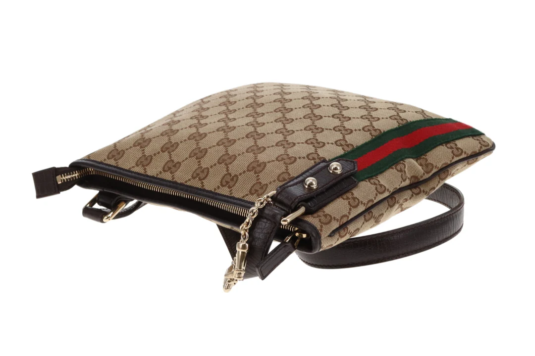 Gucci Jolicoeur GG Messenger Bag With Web Stripe - Image 7