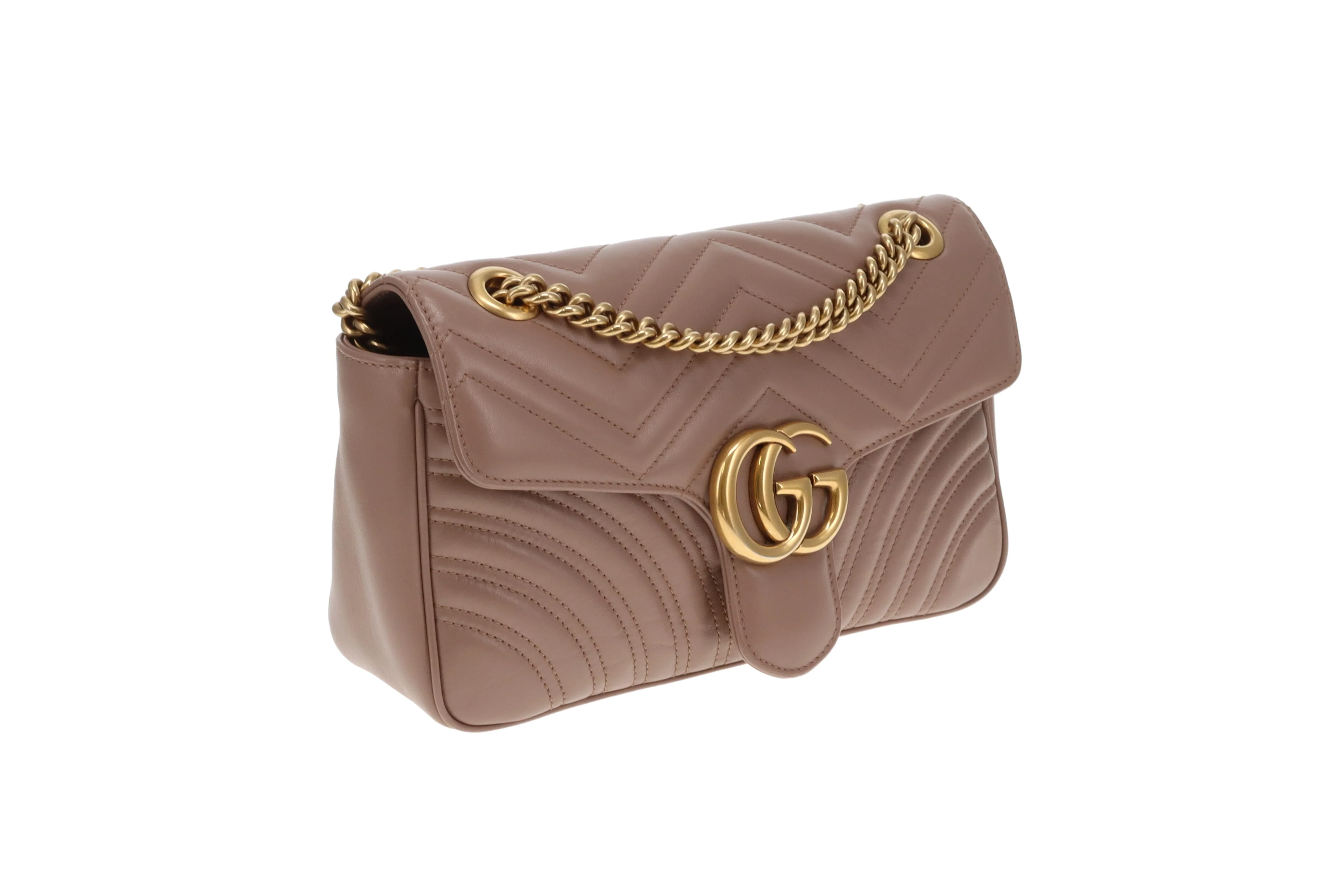 Gucci Marmont Medium Shoulder Bag Dusty Pink - Image 4