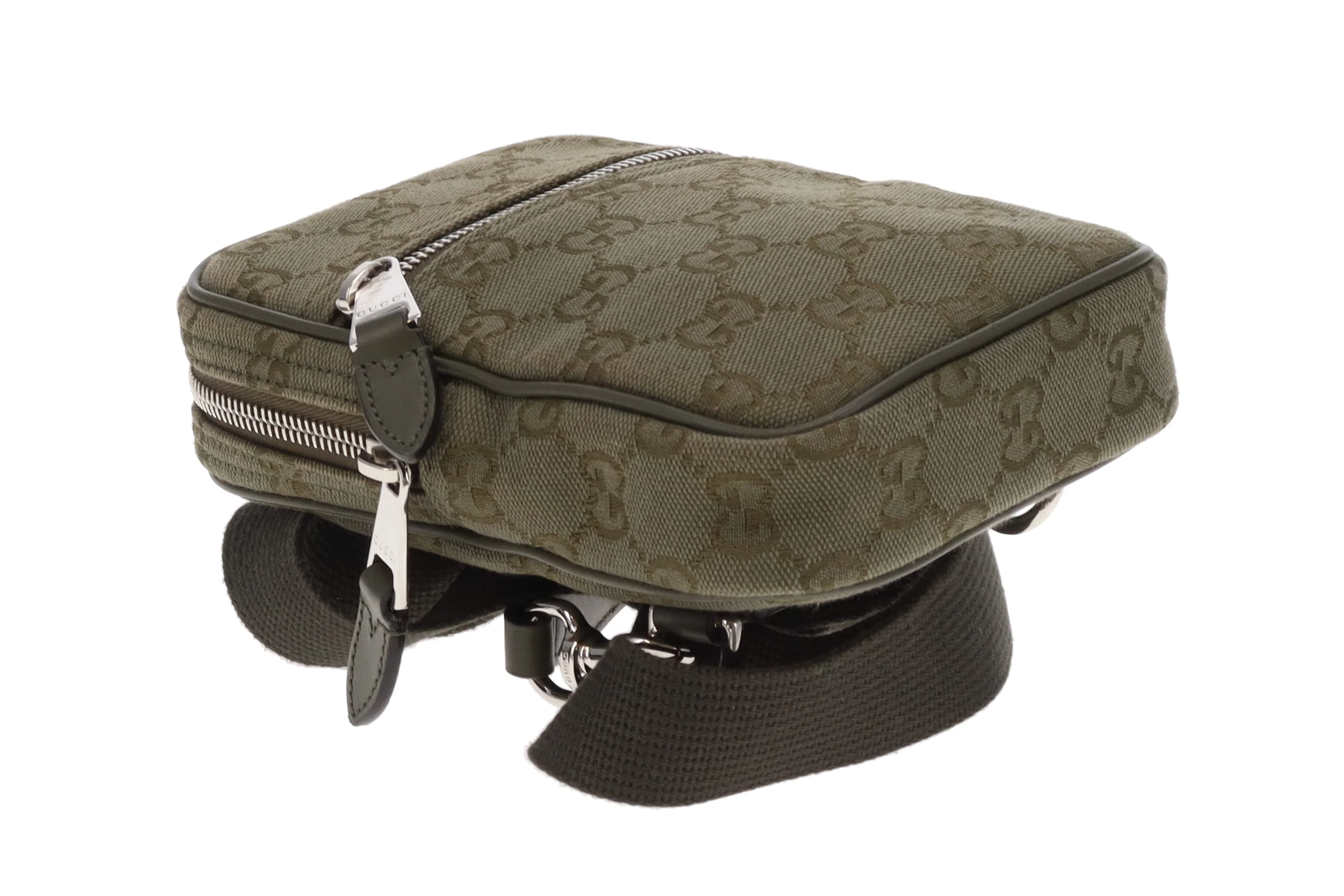 Gucci Sling Bag Khaki GG Canvas - Image 10