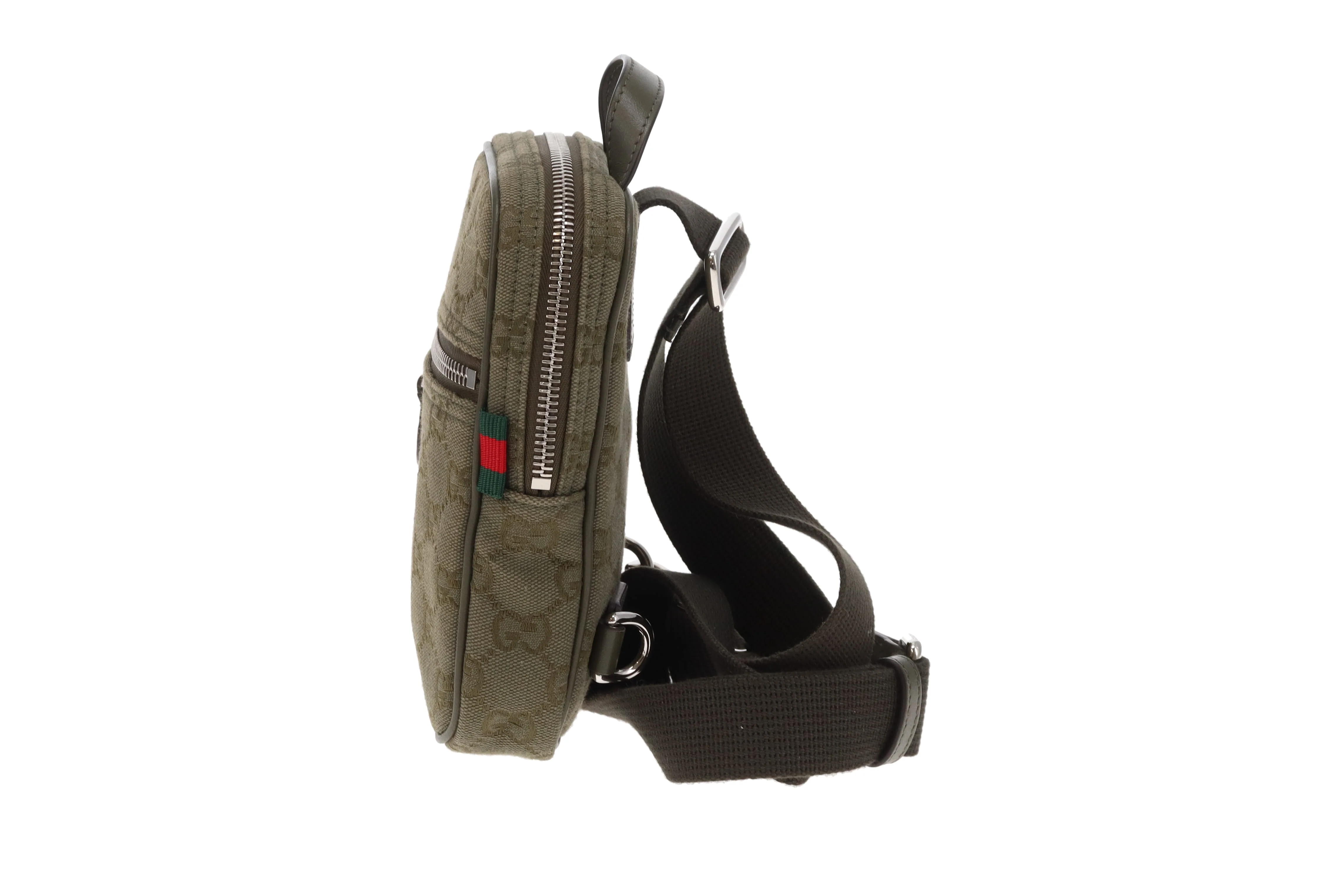Gucci Sling Bag Khaki GG Canvas - Image 6