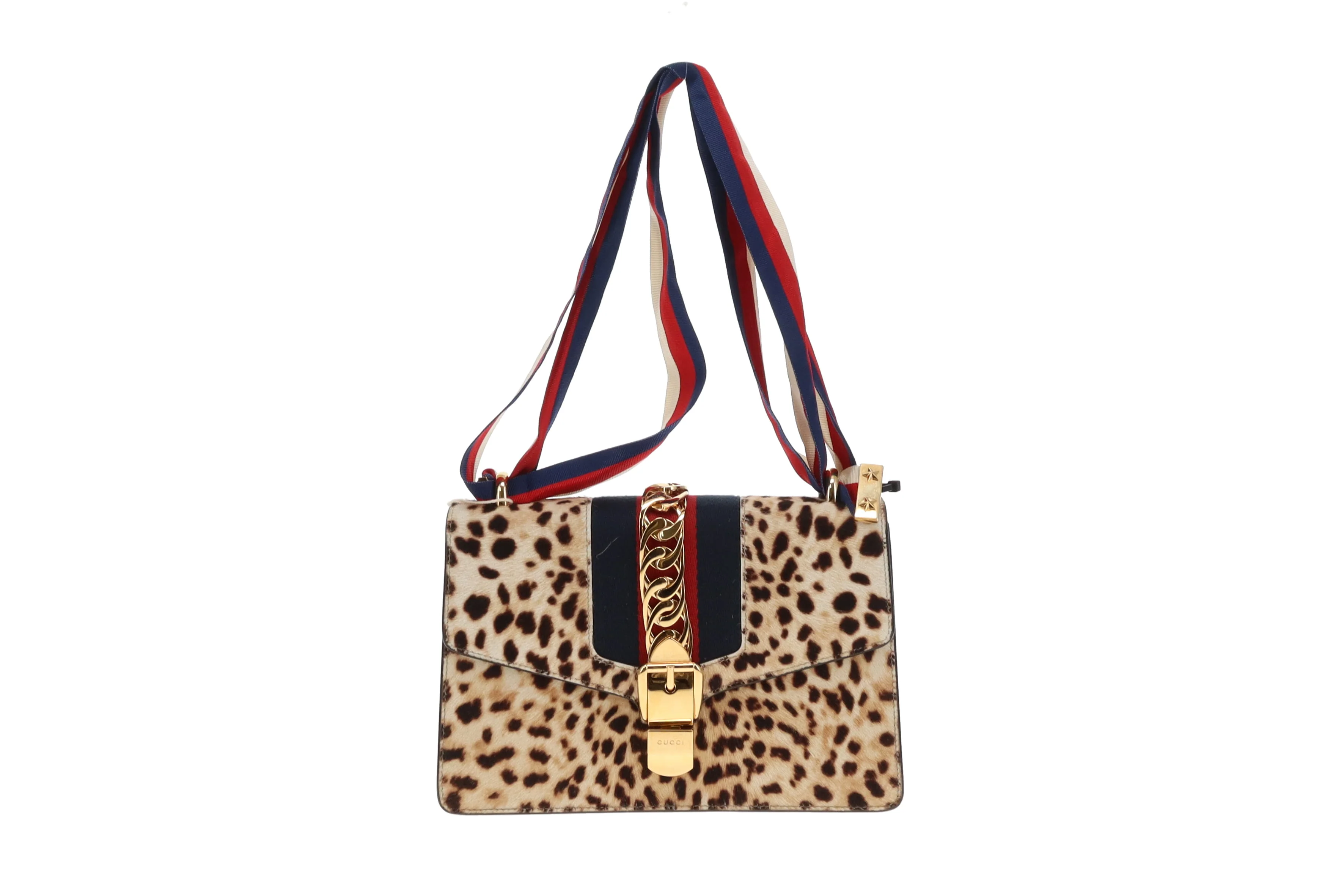 Gucci Sylvie Small Leopard Print Bag - Image 4