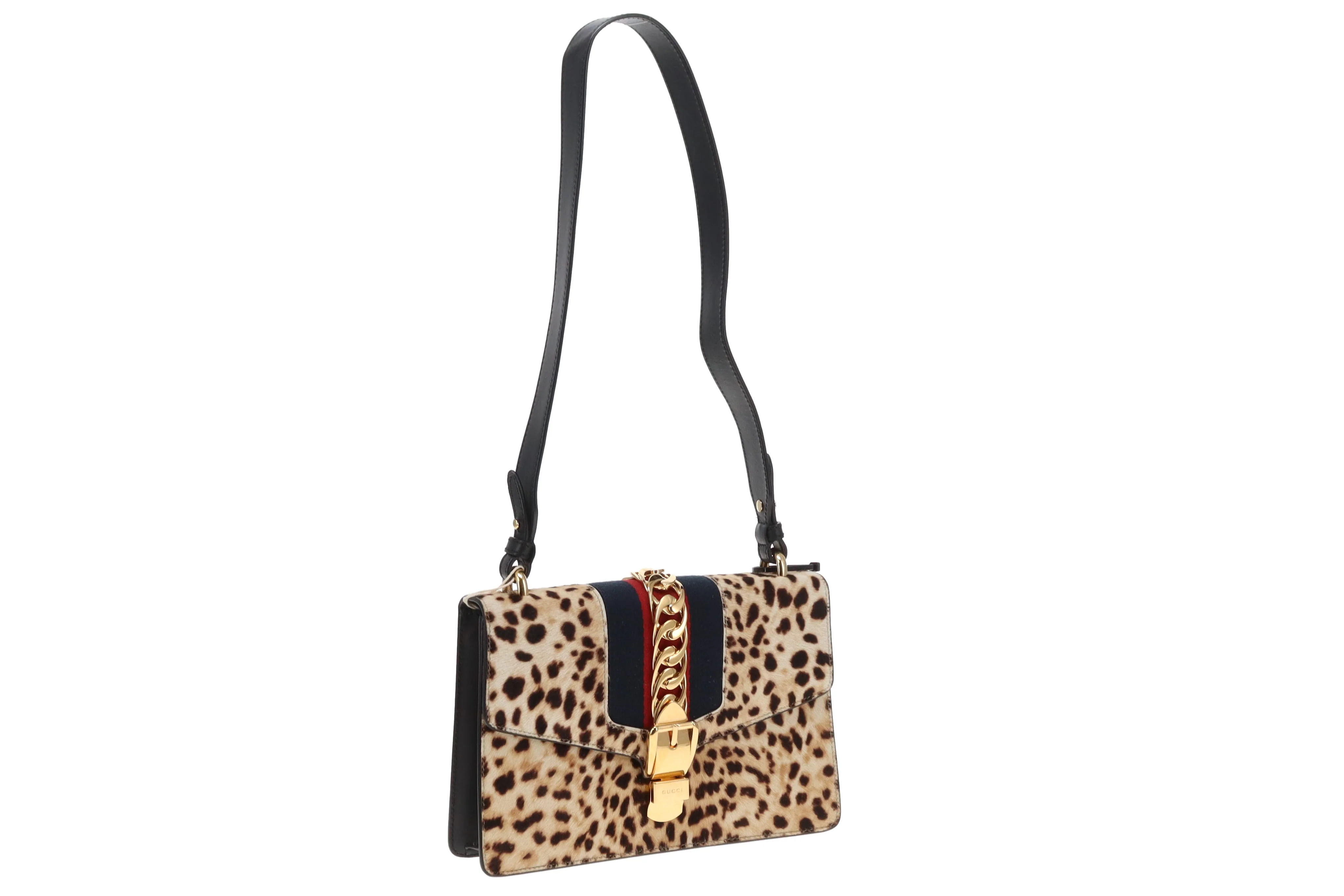 Gucci Sylvie Small Leopard Print Bag - Image 6