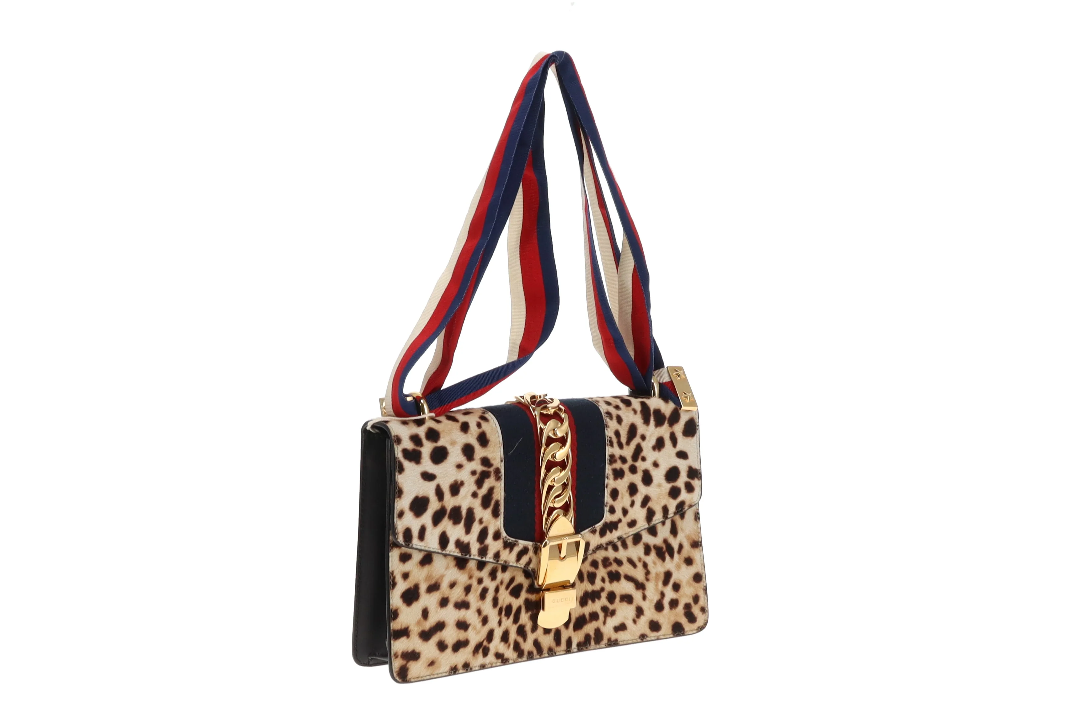 Gucci Sylvie Small Leopard Print Bag - Image 7