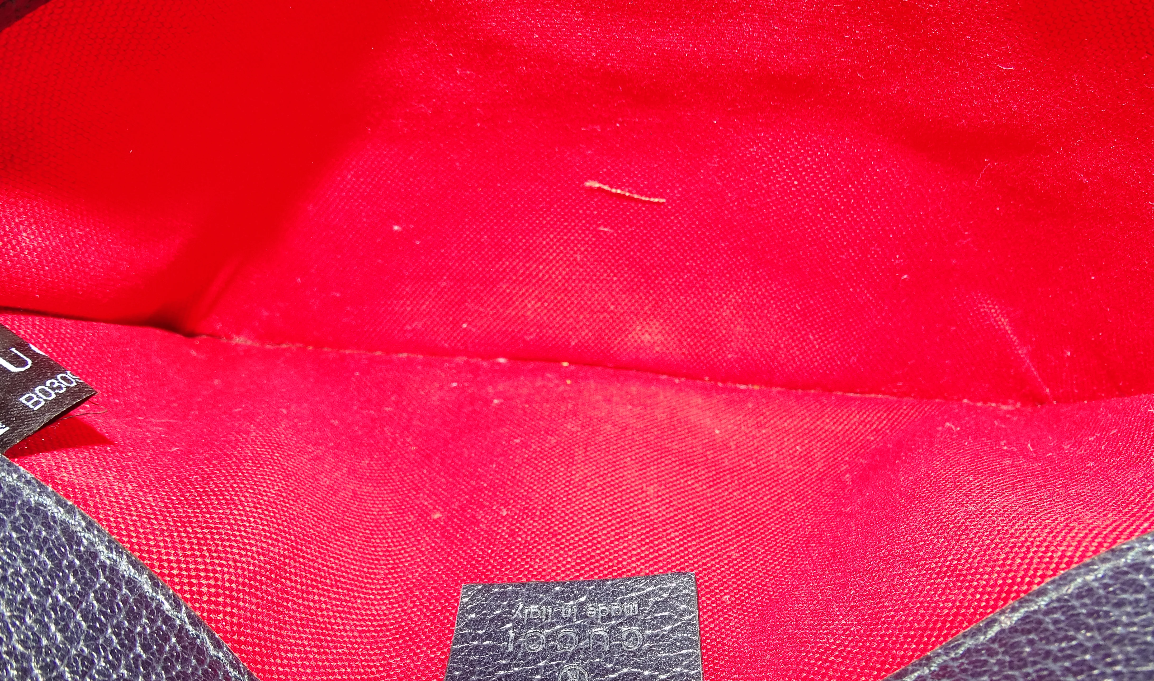 Gucci Waist Bag GG Wool Red and Navy - Image 10