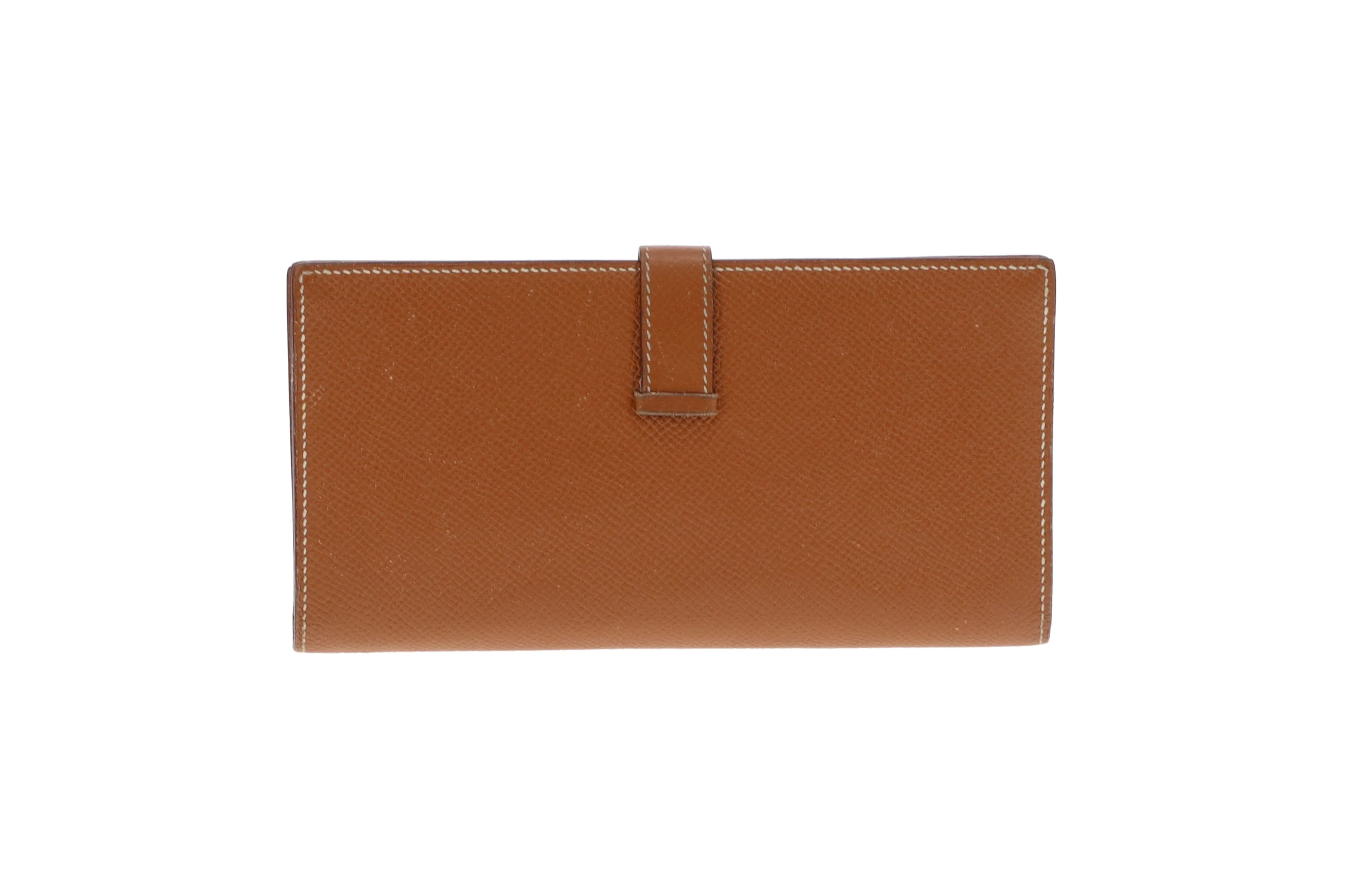 Hermes Bearn Wallet Gold Epsom PHW 2017 - Image 3
