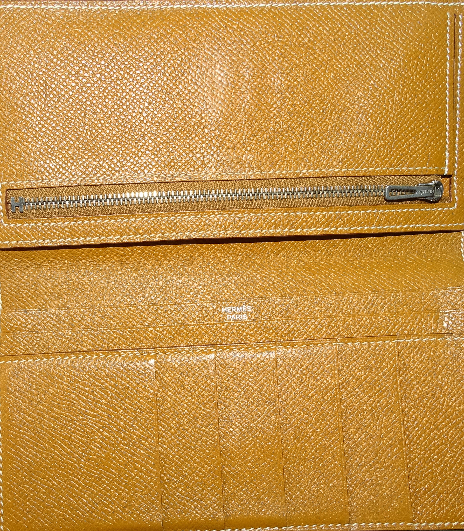 Hermes Bearn Wallet Gold Epsom PHW 2017 - Image 9