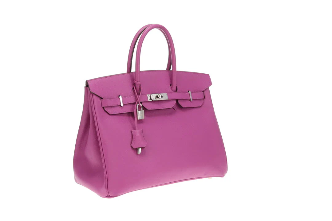 Hermes Birkin 35 Epsom Leather Anemone 2006 PHW - Image 4