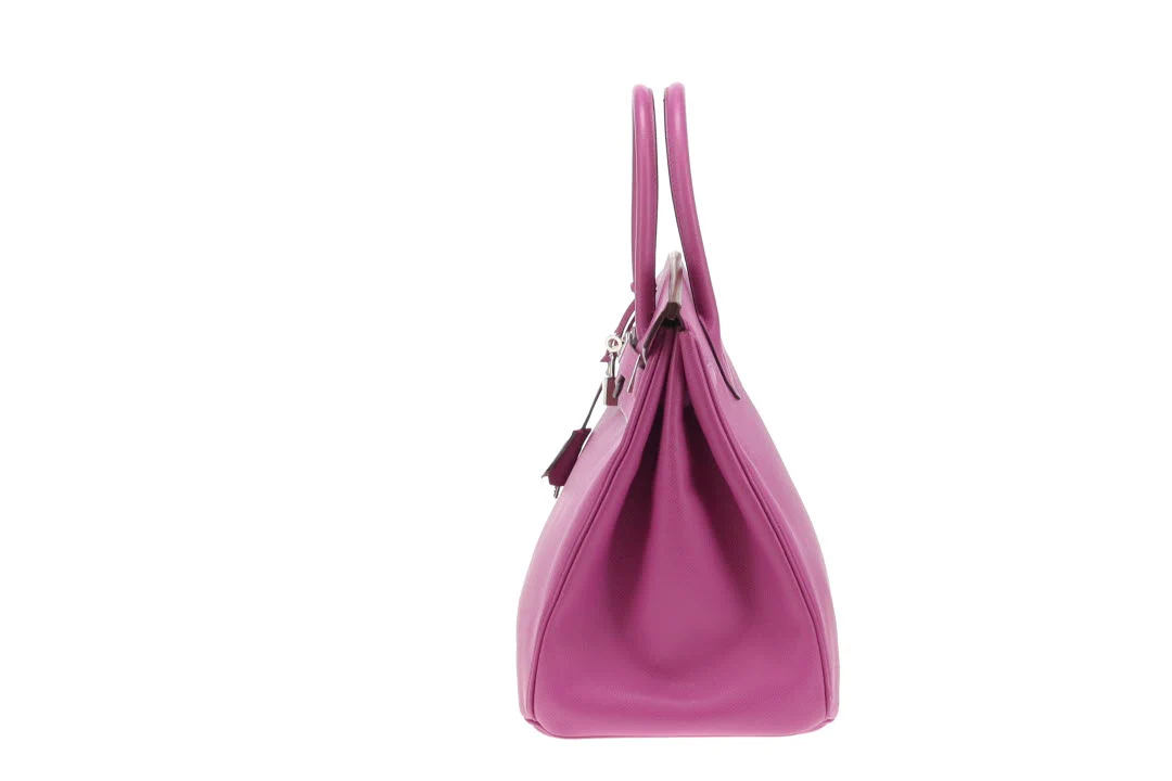 Hermes Birkin 35 Epsom Leather Anemone 2006 PHW - Image 7