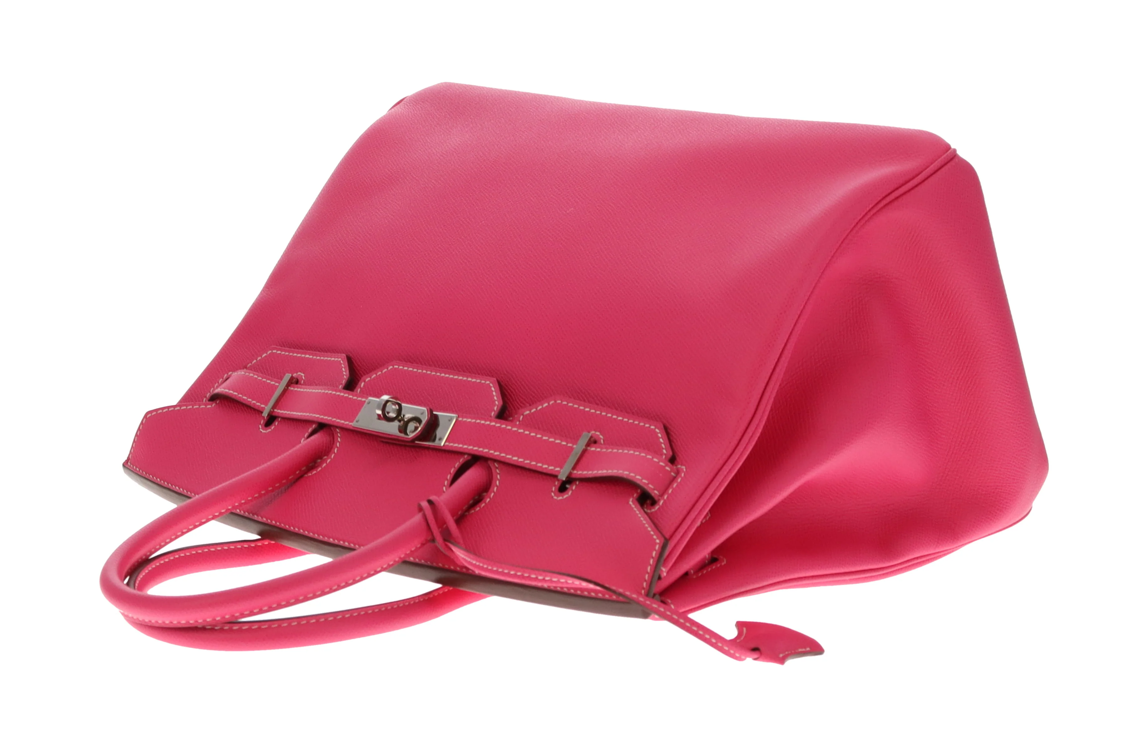 Hermes Birkin 35cm Rose Tyrien & Rubis Epsom 2011 With Palladium Hardware - Image 12