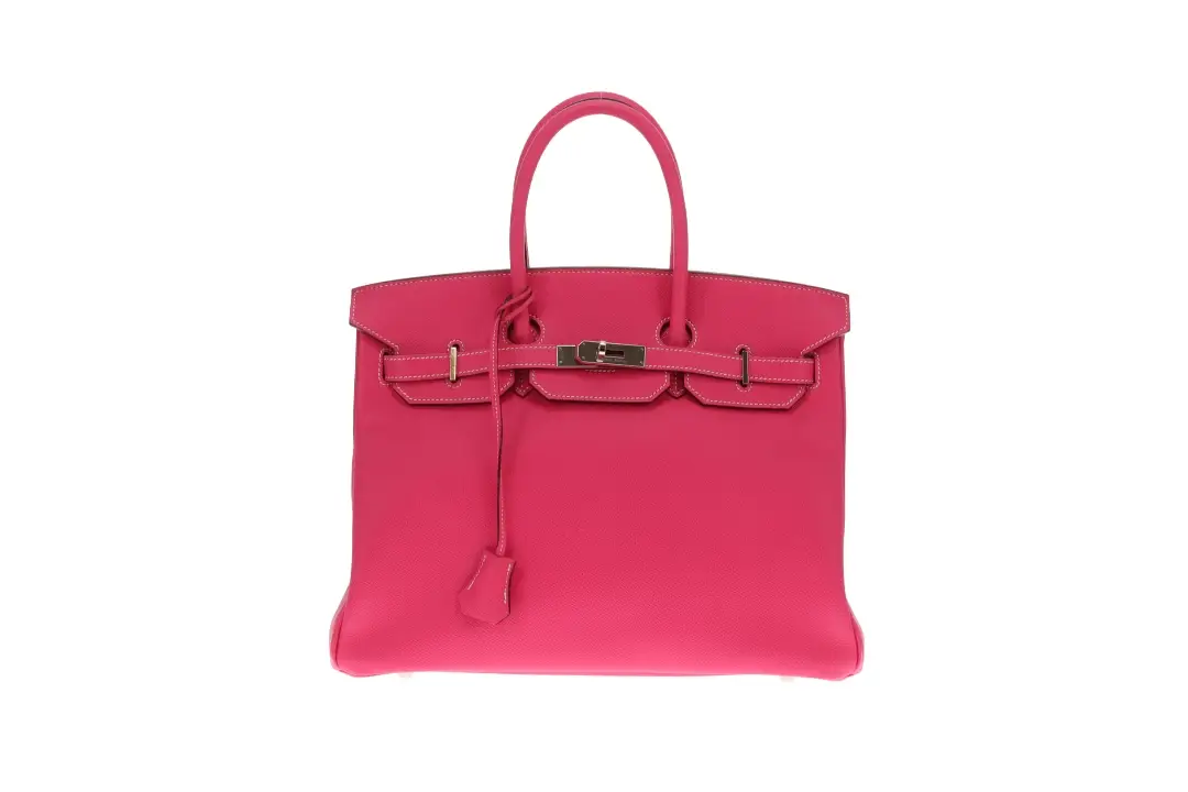 Hermes Birkin 35cm Rose Tyrien & Rubis Epsom 2011 With Palladium Hardware - Image 3