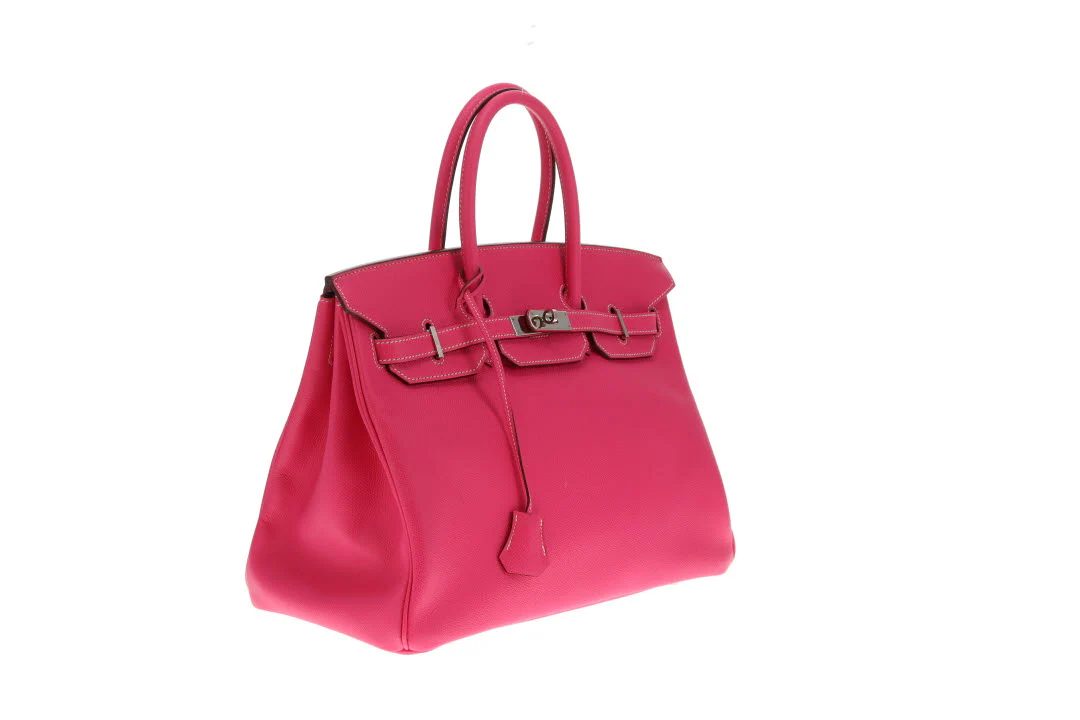 Hermes Birkin 35cm Rose Tyrien & Rubis Epsom 2011 With Palladium Hardware - Image 4