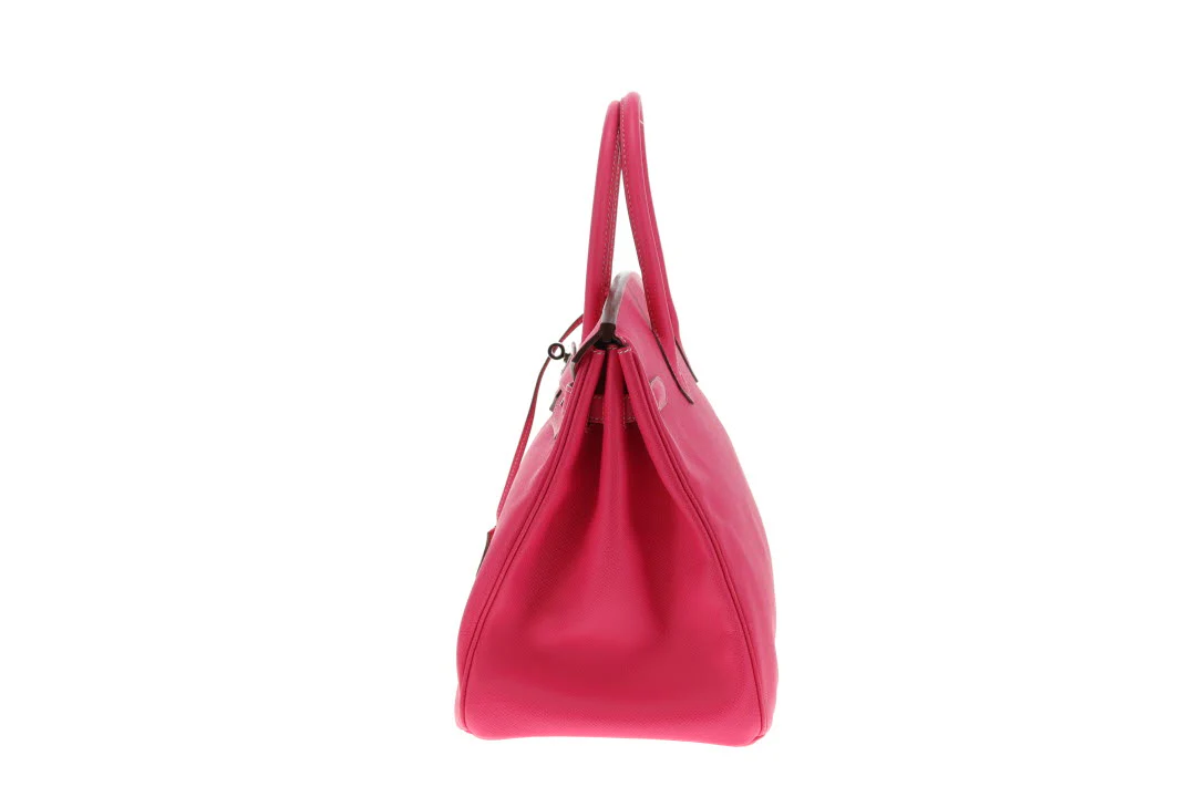 Hermes Birkin 35cm Rose Tyrien & Rubis Epsom 2011 With Palladium Hardware - Image 7