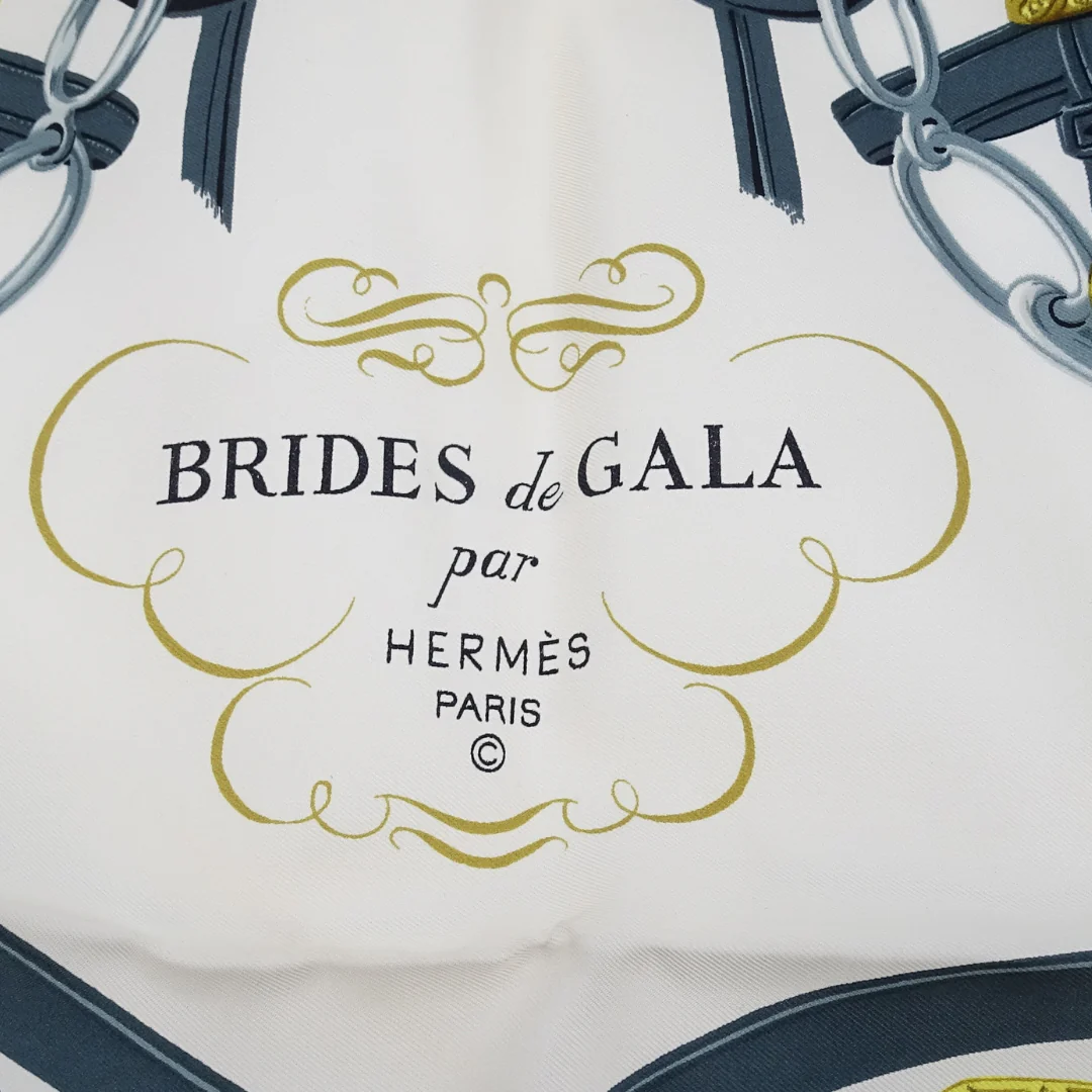 Hermes Brides de Gala 100% Silk Scarf 90 - Image 3
