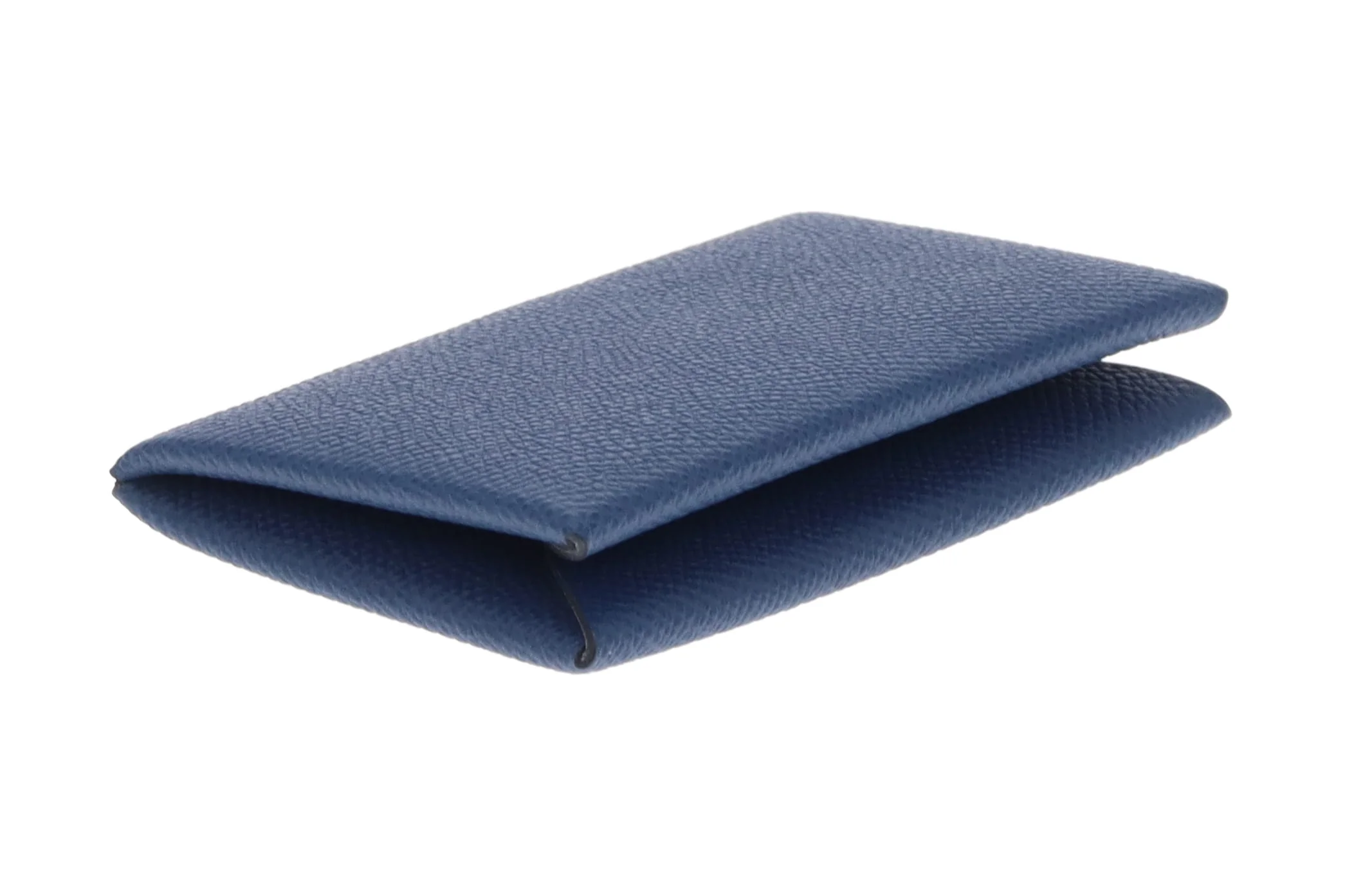 Hermes Calvi Coin & Card Case Navy Epsom - Image 10