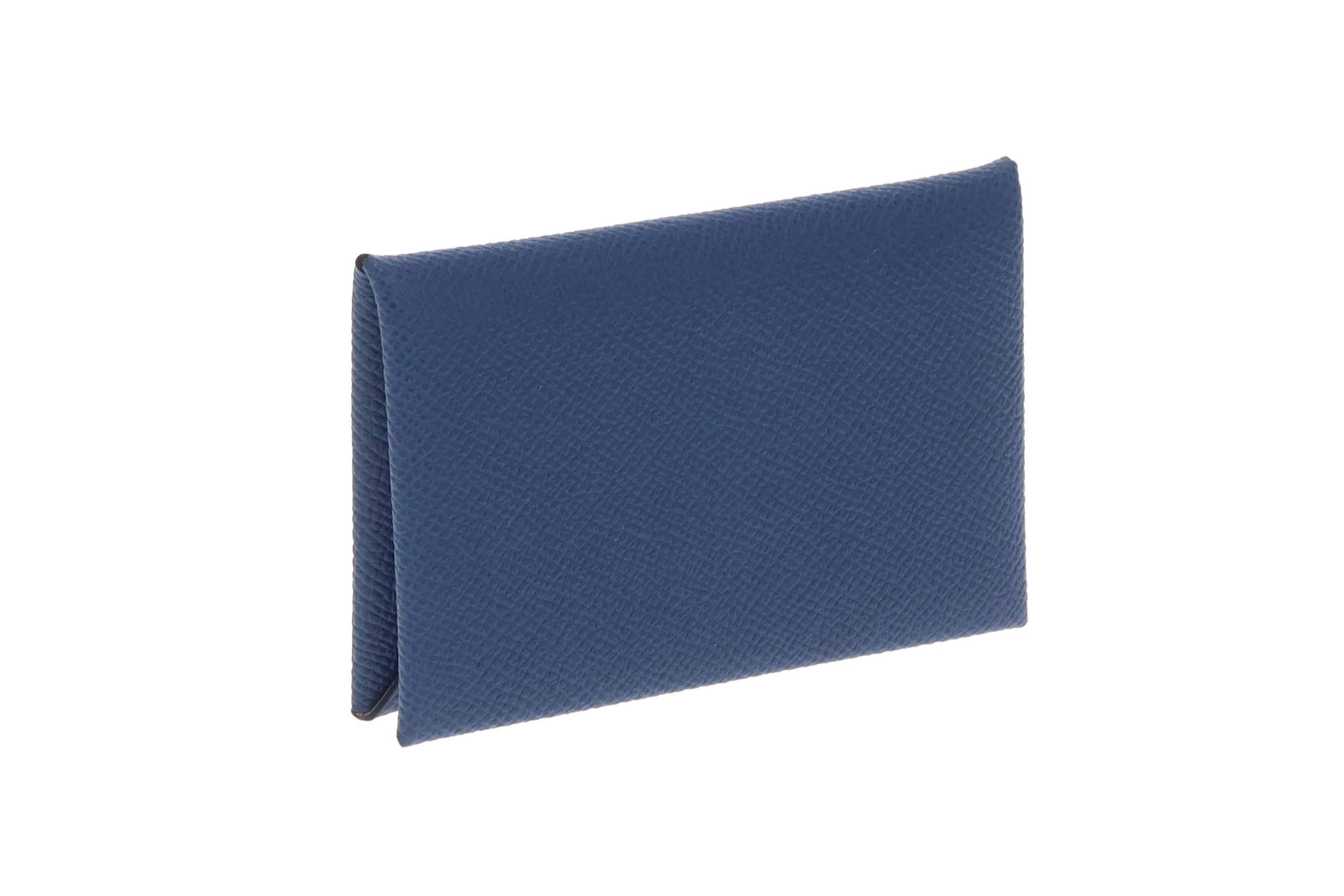 Hermes Calvi Coin & Card Case Navy Epsom - Image 3