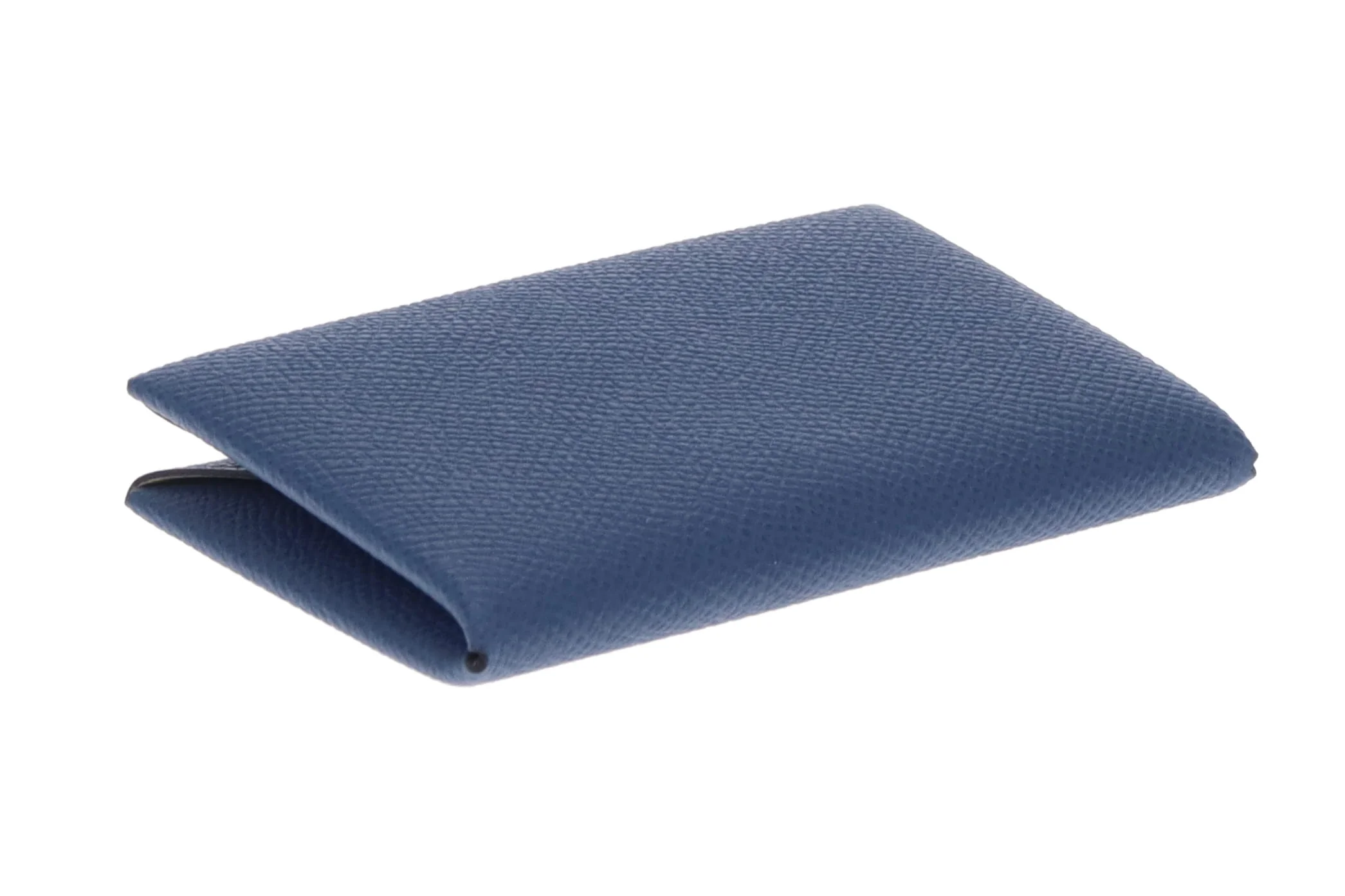 Hermes Calvi Coin & Card Case Navy Epsom - Image 8