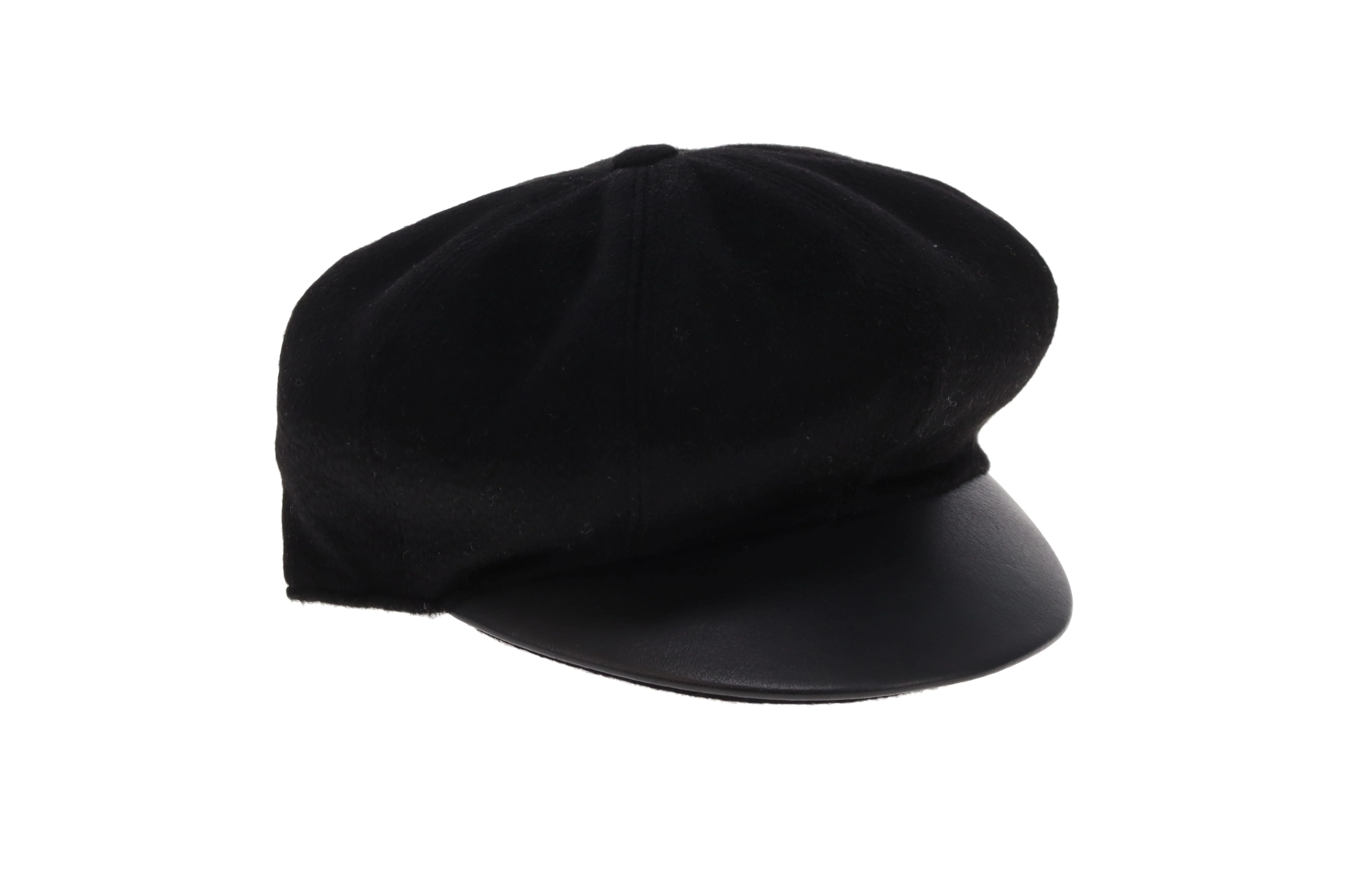 Hermes Casquette Black Cashmere Hat Size 57 - Image 4