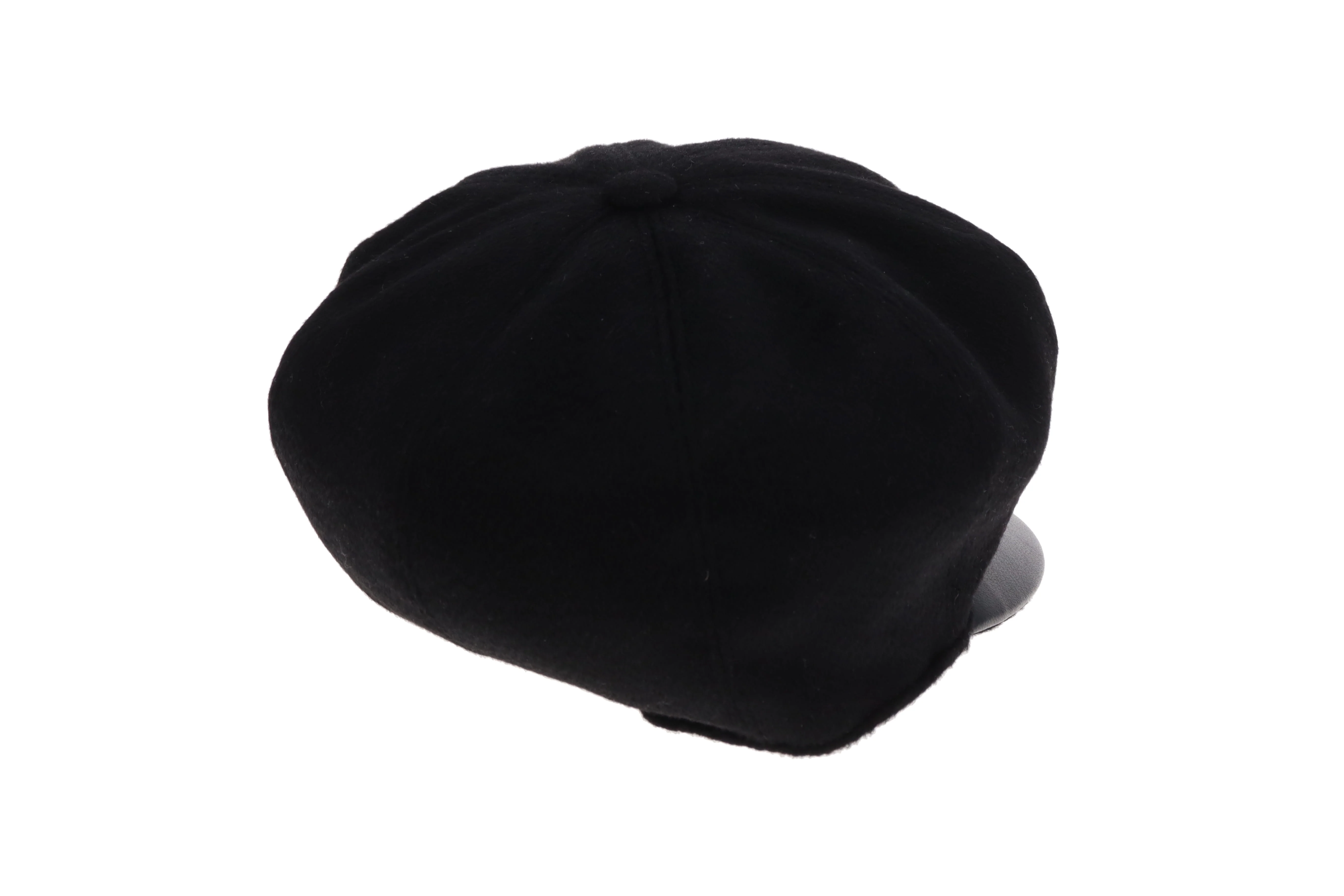 Hermes Casquette Black Cashmere Hat Size 57 - Image 5