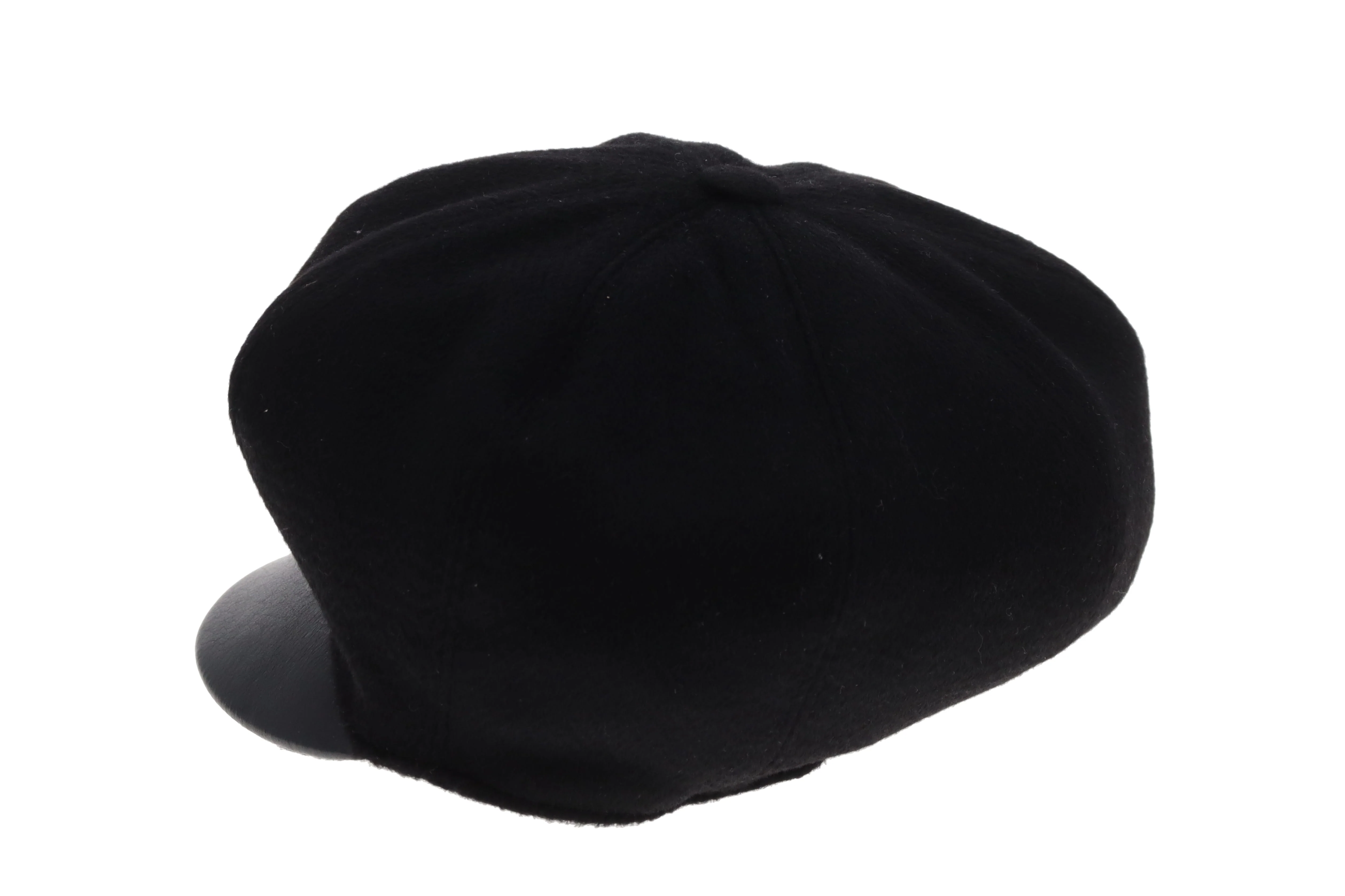Hermes Casquette Black Cashmere Hat Size 57 - Image 6