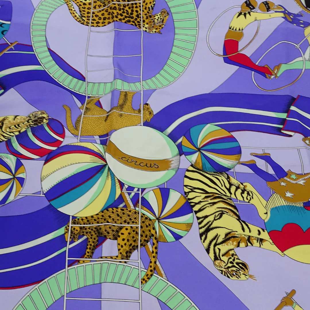 Hermes Circus 100% Silk Scarf 90 - Image 10