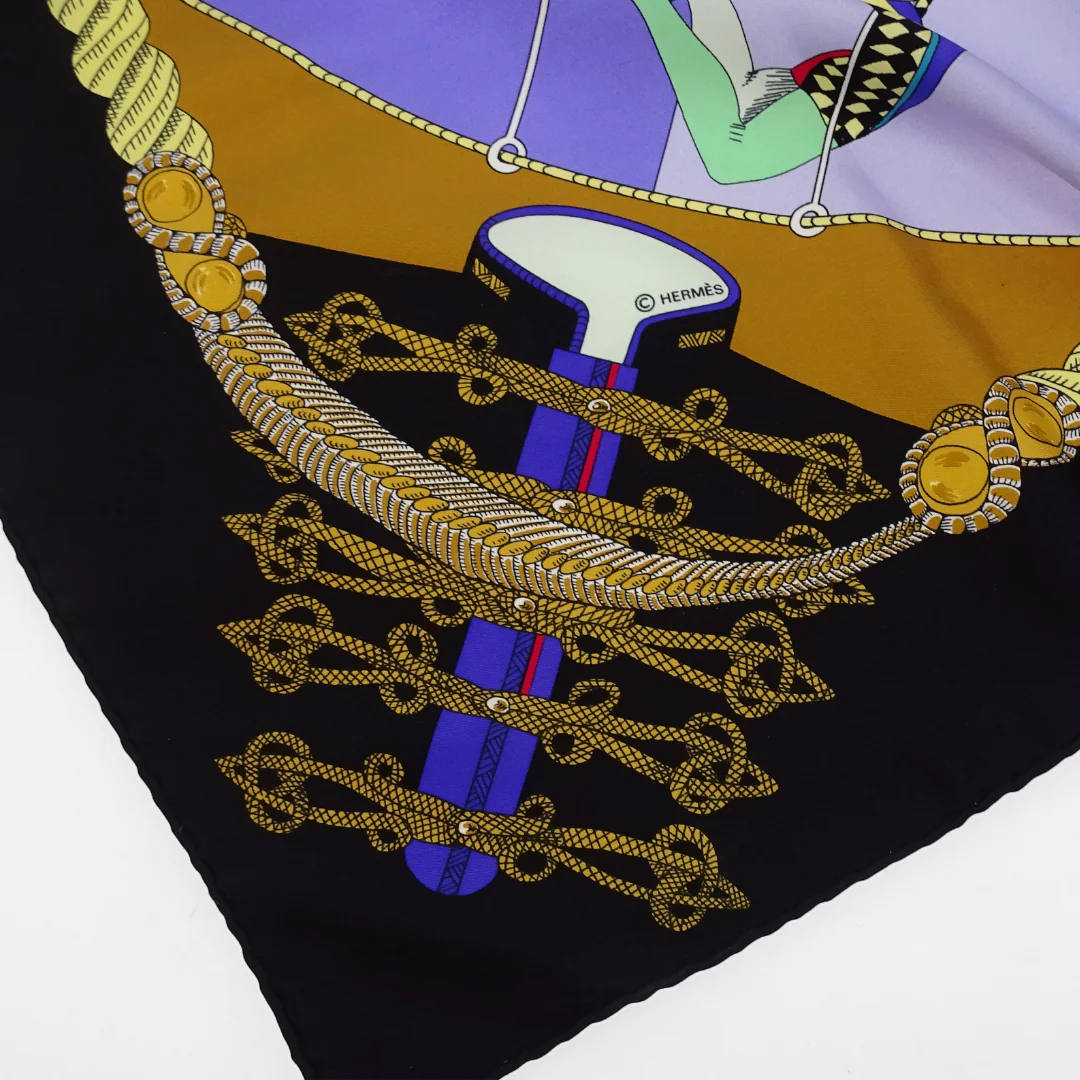 Hermes Circus 100% Silk Scarf 90 - Image 3