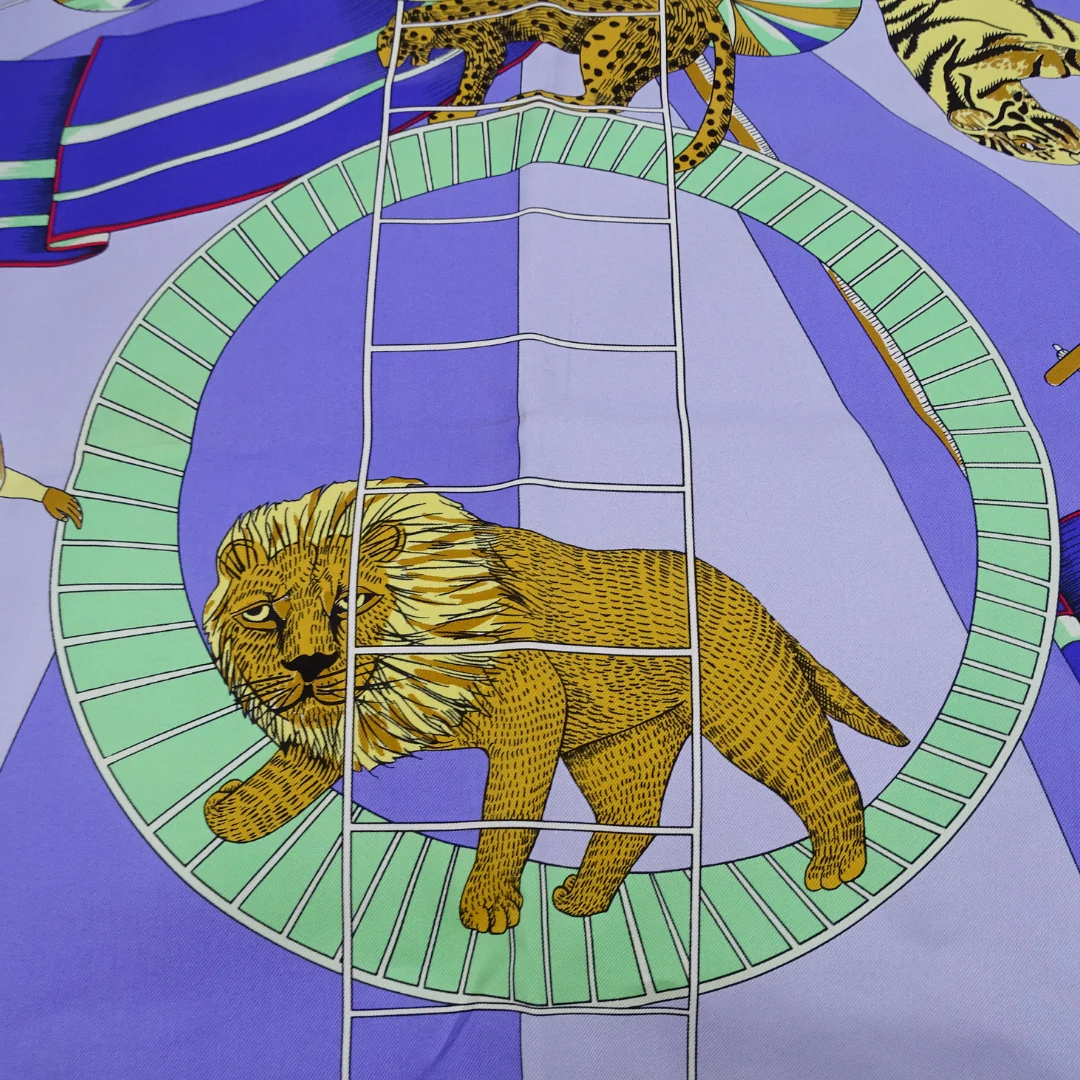 Hermes Circus 100% Silk Scarf 90 - Image 8