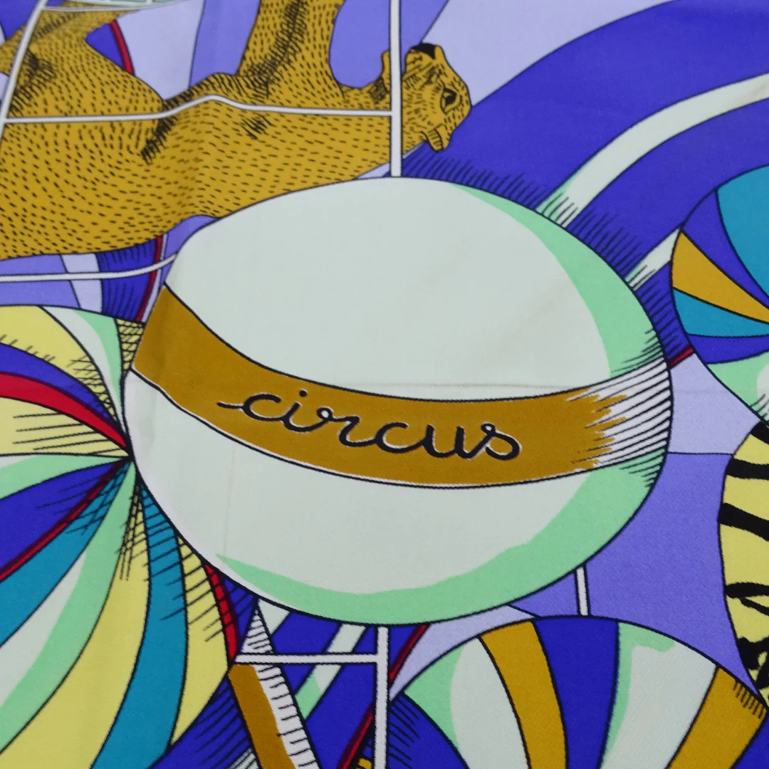 Hermes Circus 100% Silk Scarf 90 - Image 9
