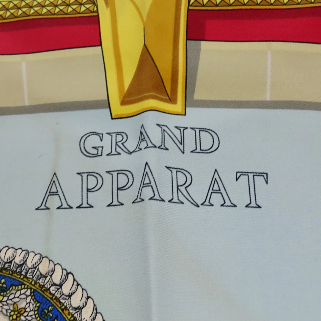 Hermes Grand Apparat 100% Silk Scarf 90 - Image 10