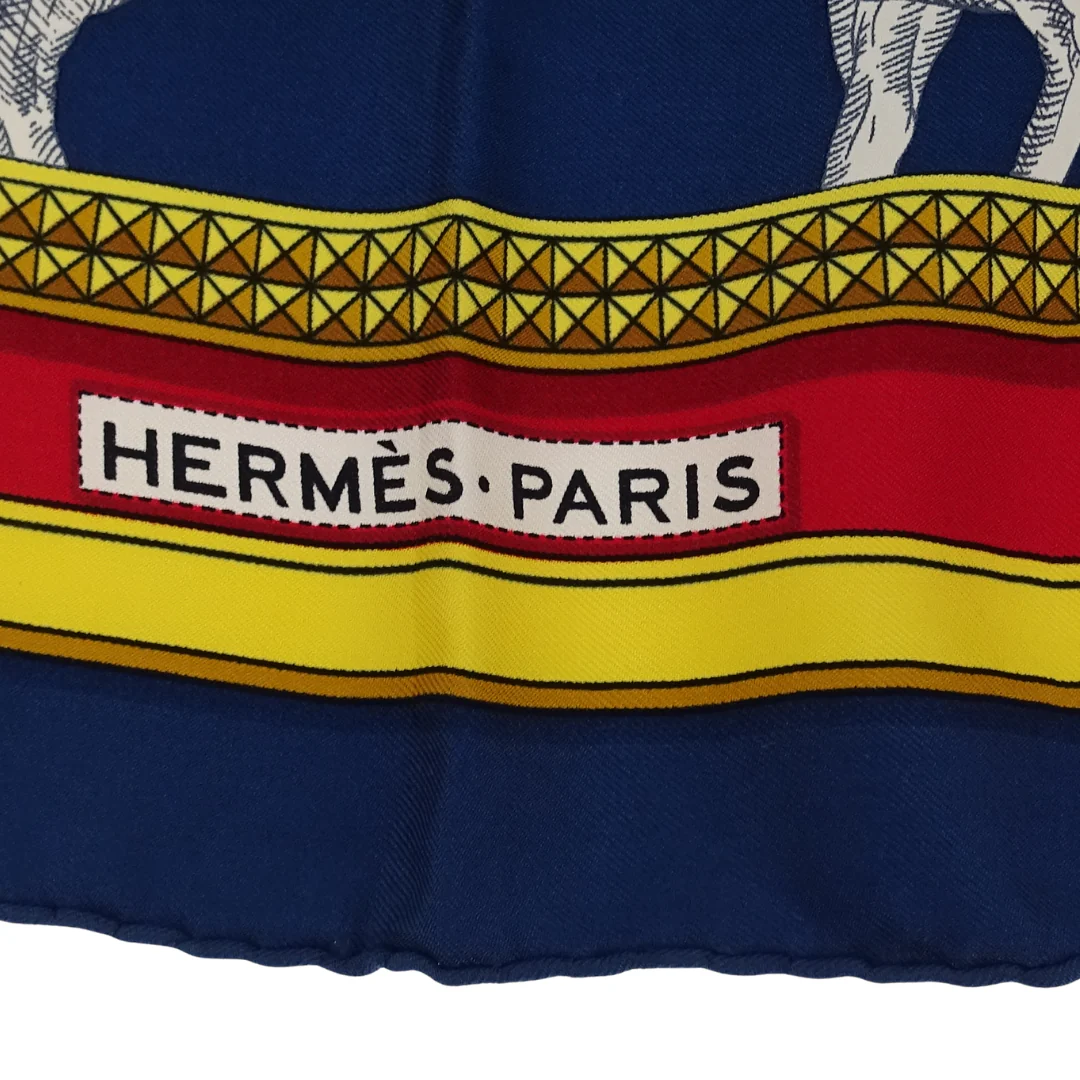 Hermes Grand Apparat 100% Silk Scarf 90 - Image 11
