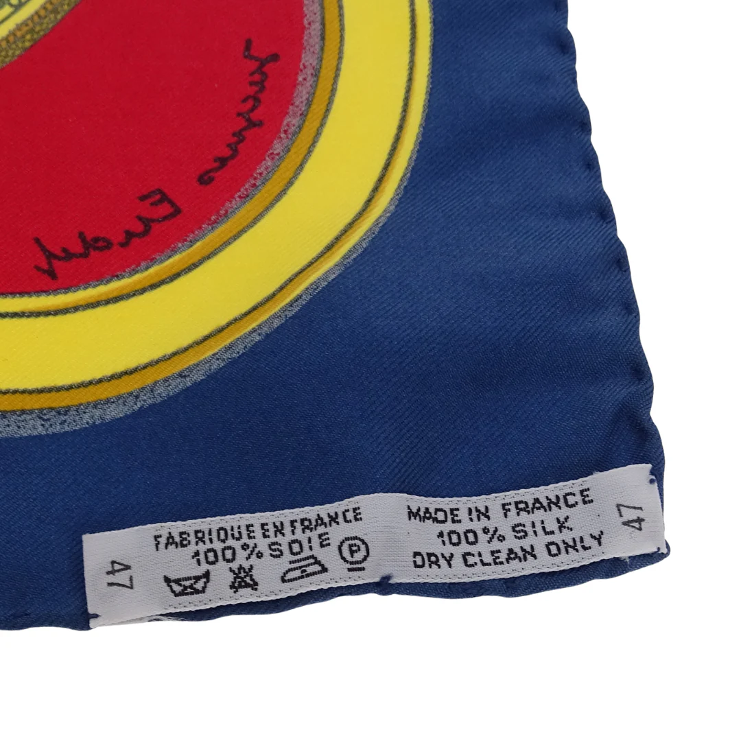 Hermes Grand Apparat 100% Silk Scarf 90 - Image 6
