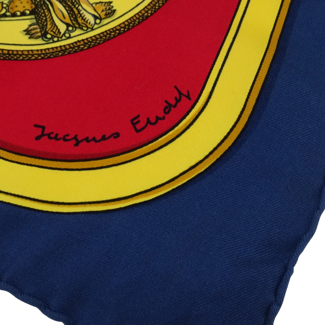 Hermes Grand Apparat 100% Silk Scarf 90 - Image 8