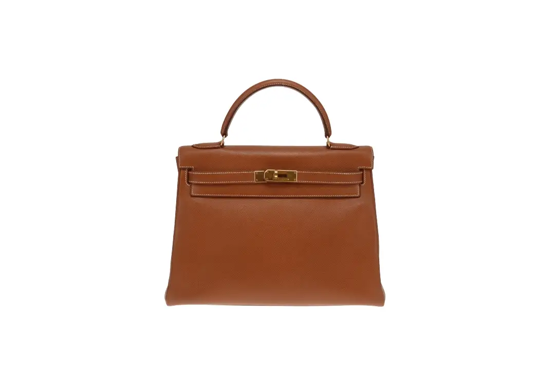 Hermes Kelly 32 Retourne Gold Courcheval GHW 1995 - Image 3