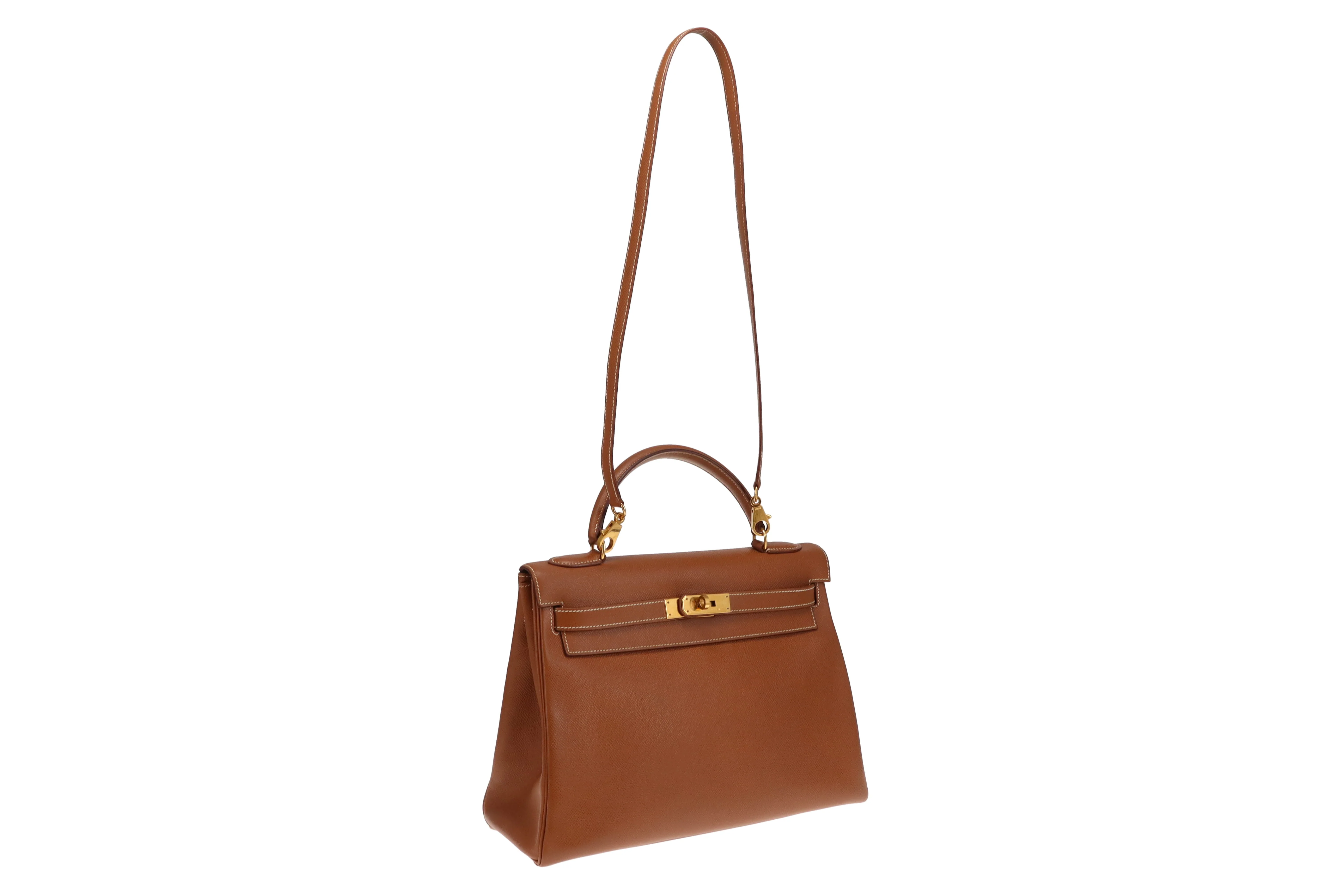 Hermes Kelly 32 Retourne Gold Courcheval GHW 1995 - Image 5