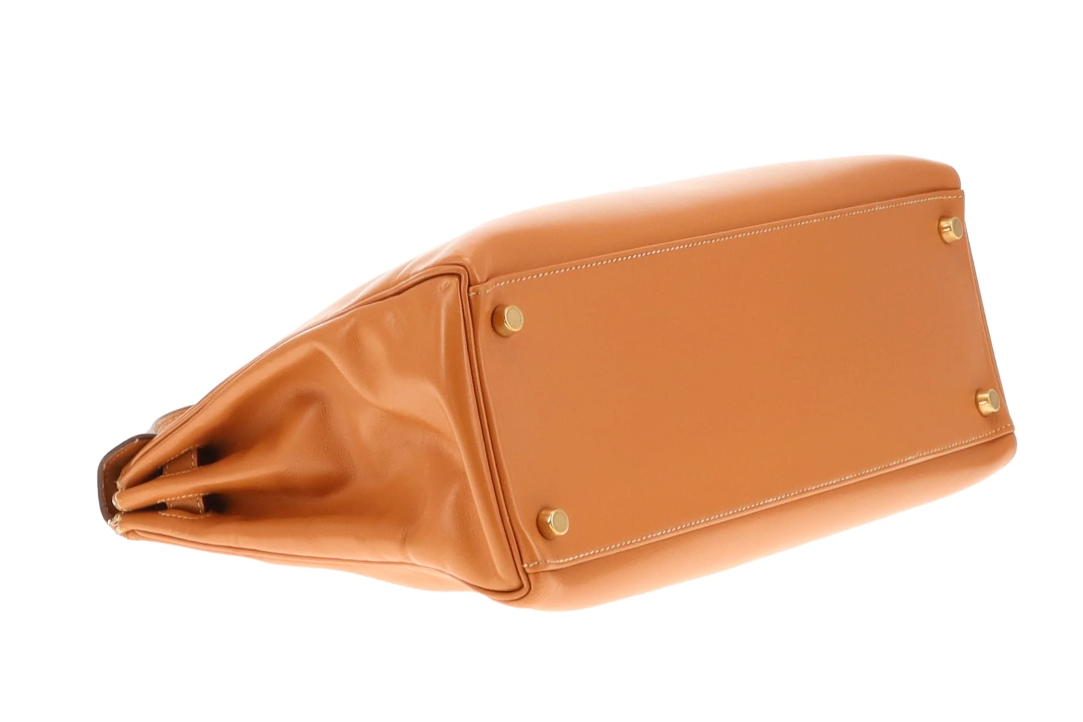 Hermes Kelly 32 Retourne Gulliver Leather Gold 1993 - Image 10