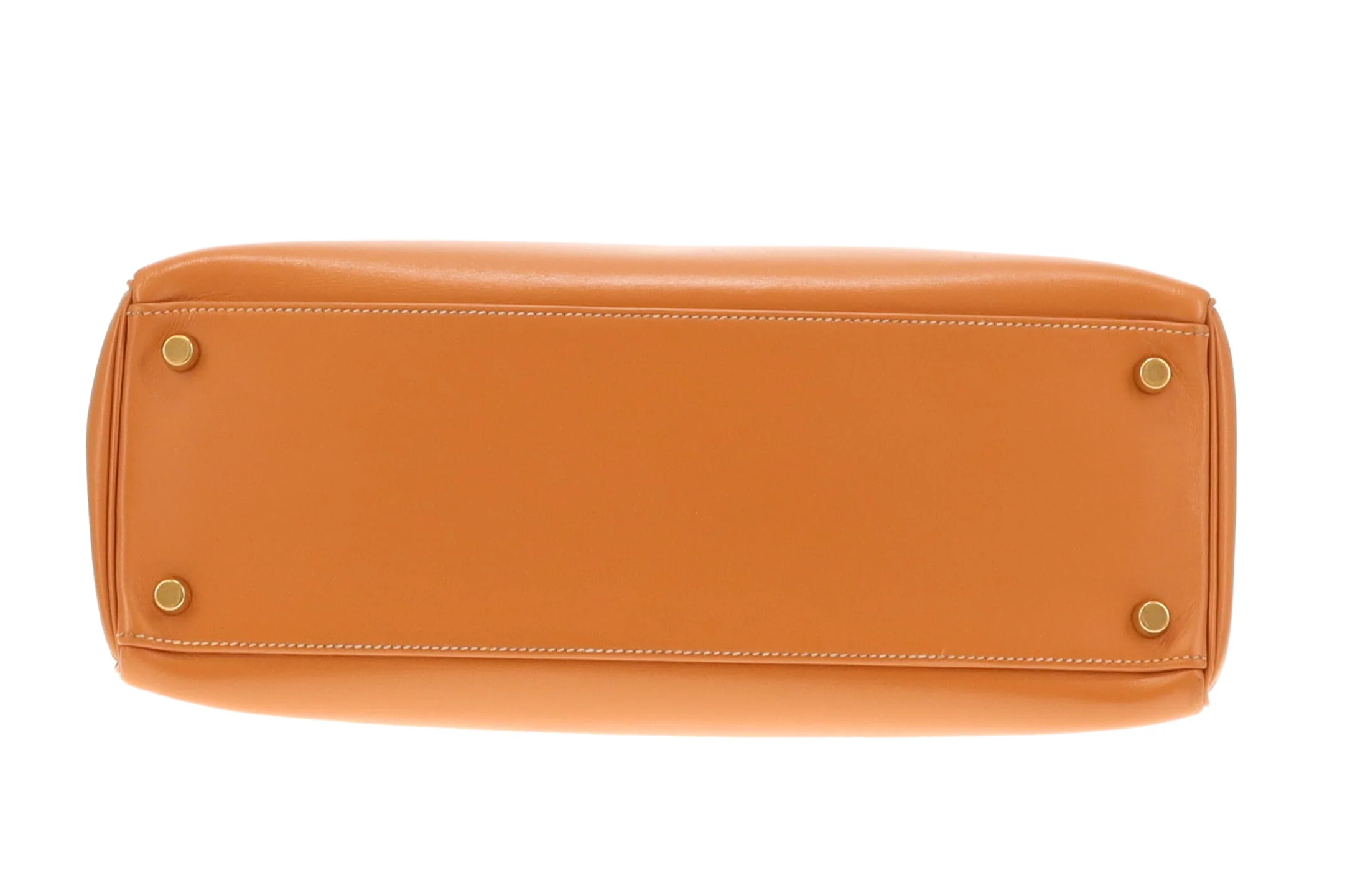Hermes Kelly 32 Retourne Gulliver Leather Gold 1993 - Image 9