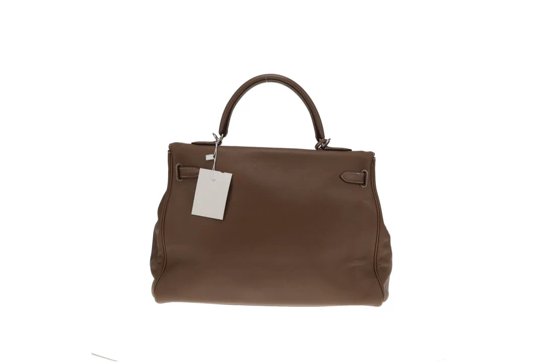 Hermes Kelly 35 Etoupe Swift PHW 2000 - Image 14