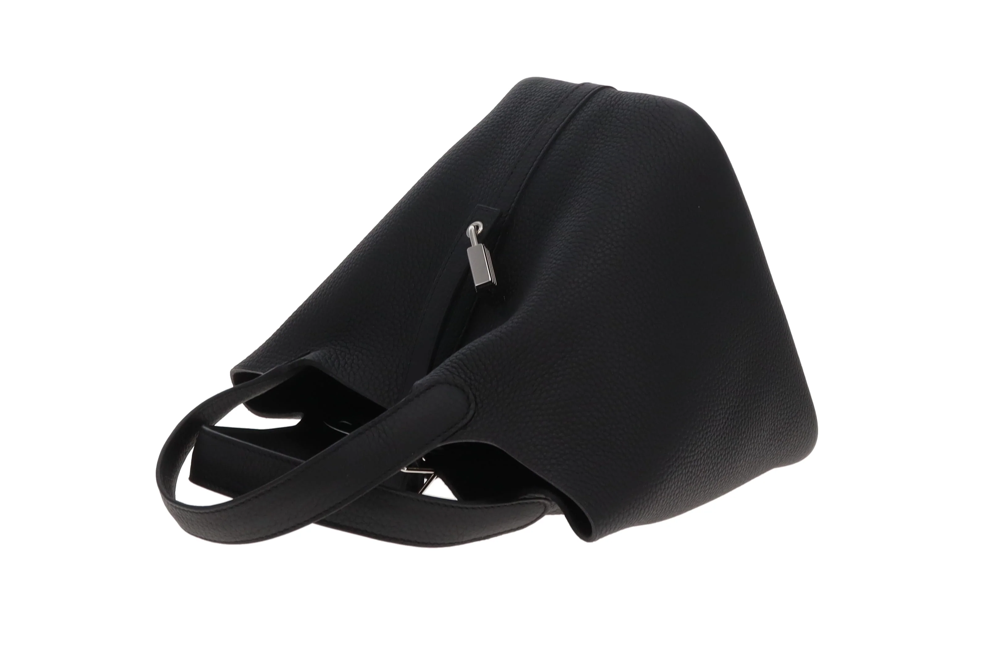 Hermes Picotin 18 Noir Clemence PHW 2025 - Image 11