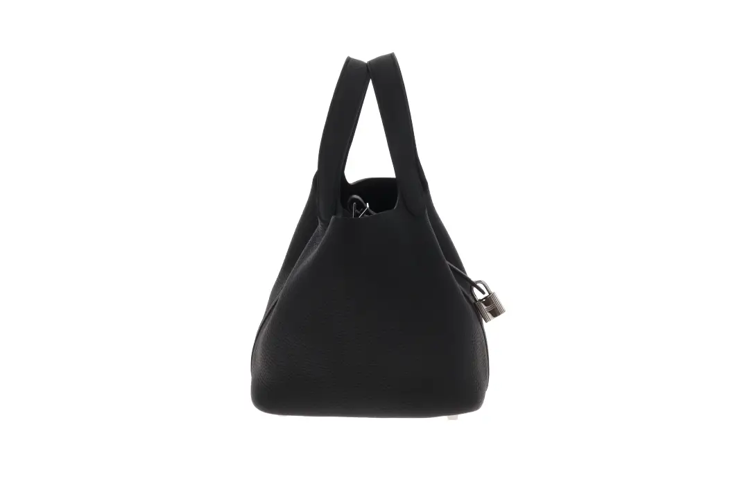 Hermes Picotin 18 Noir Clemence PHW 2025 - Image 3