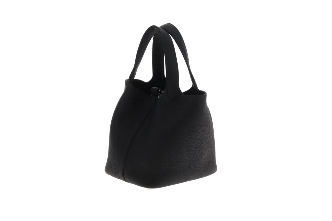 Hermes Picotin 18 Noir Clemence PHW 2025 - Image 7
