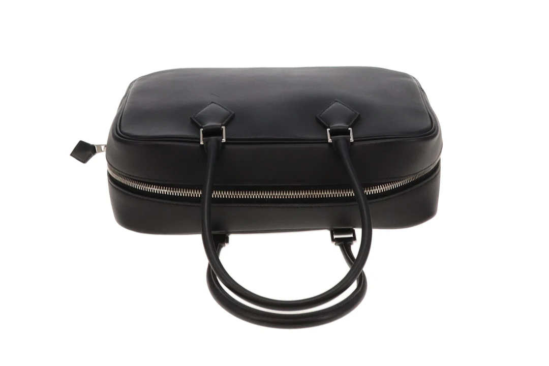 Hermes Plume 28 Black Swift PHW 2014 - Image 9
